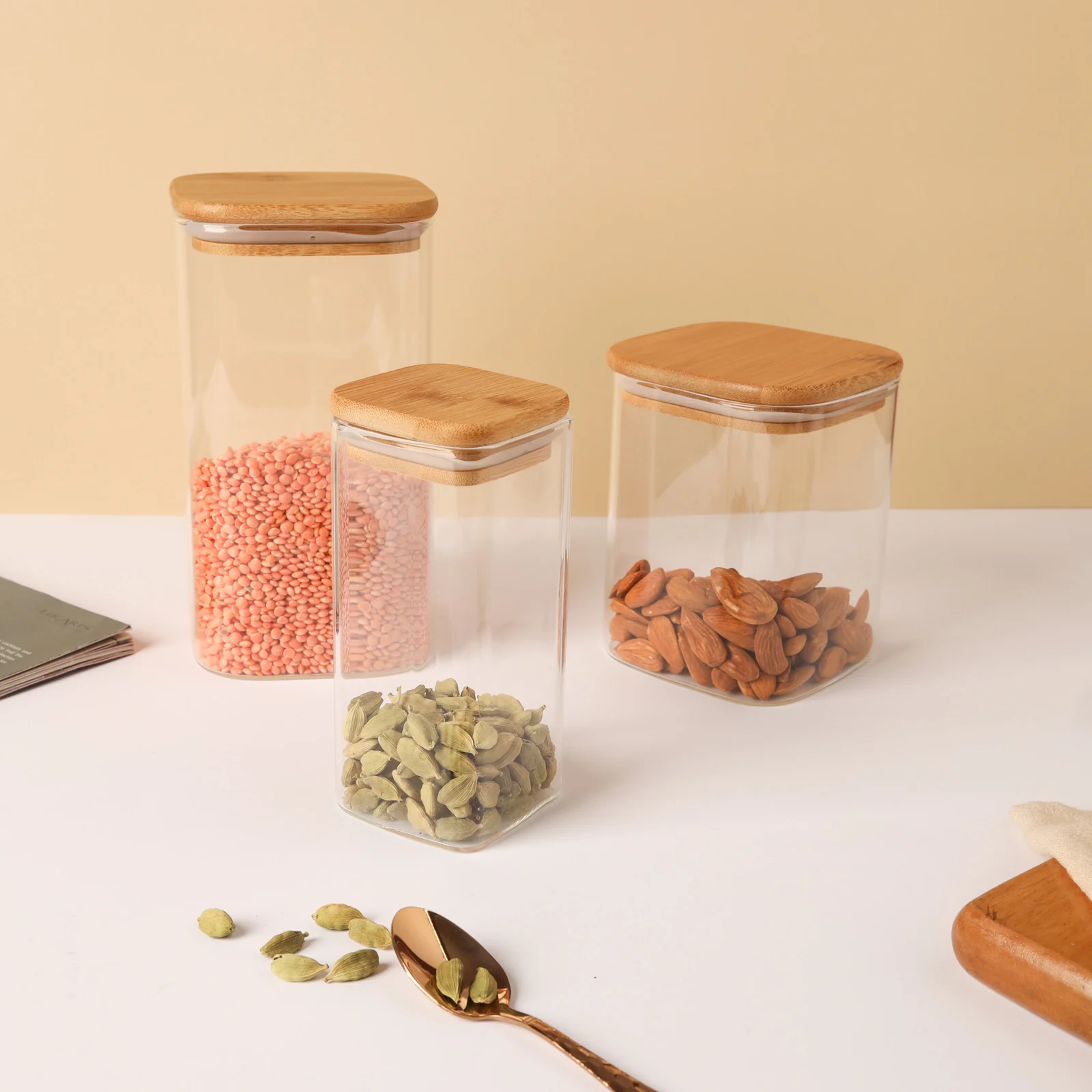 Seal Glass Jar Set of 3