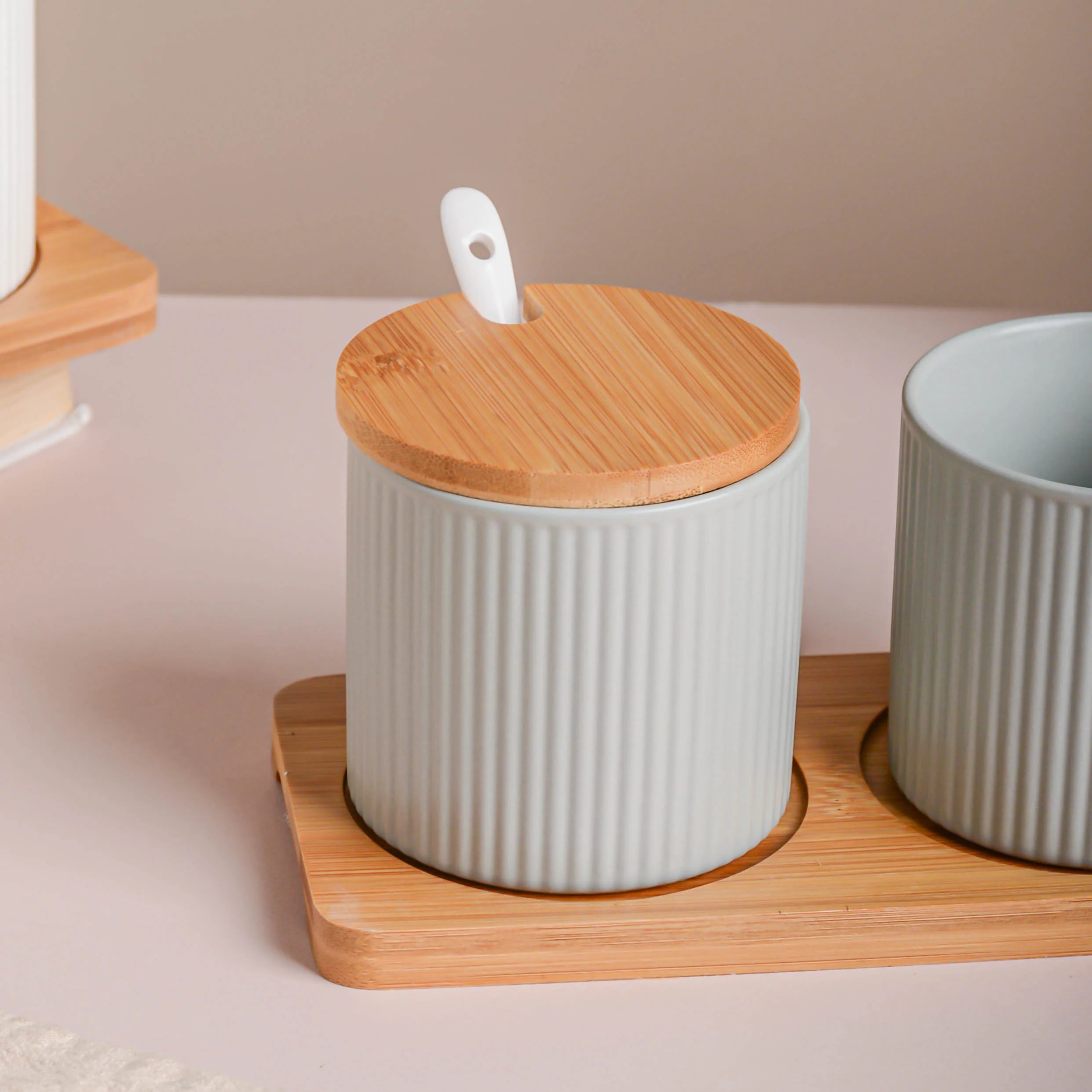 Seasoning Jar Set of 2 with Tray - Image 11