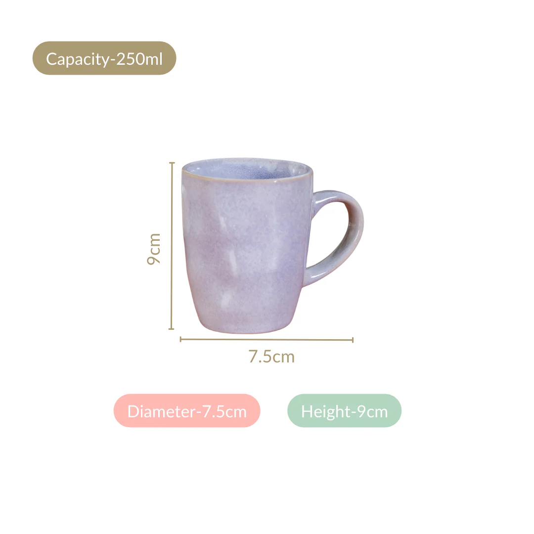 Sera Lavender Coffee Mug Set Of 6 250ml - Image 4