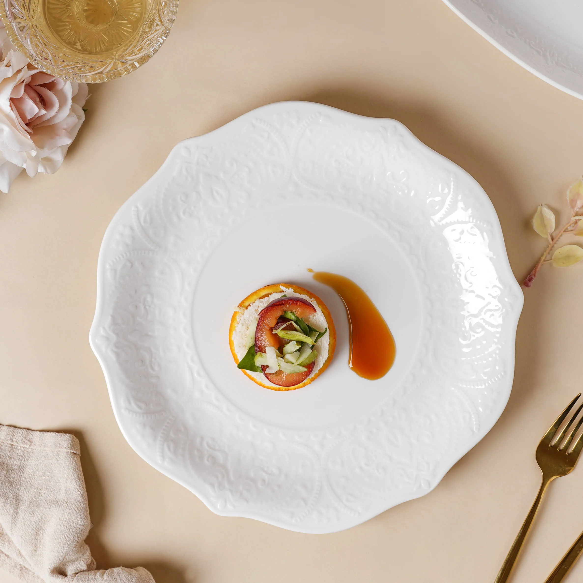 Serena Lily White Dinner Plate 10.5 Inch - Image 3