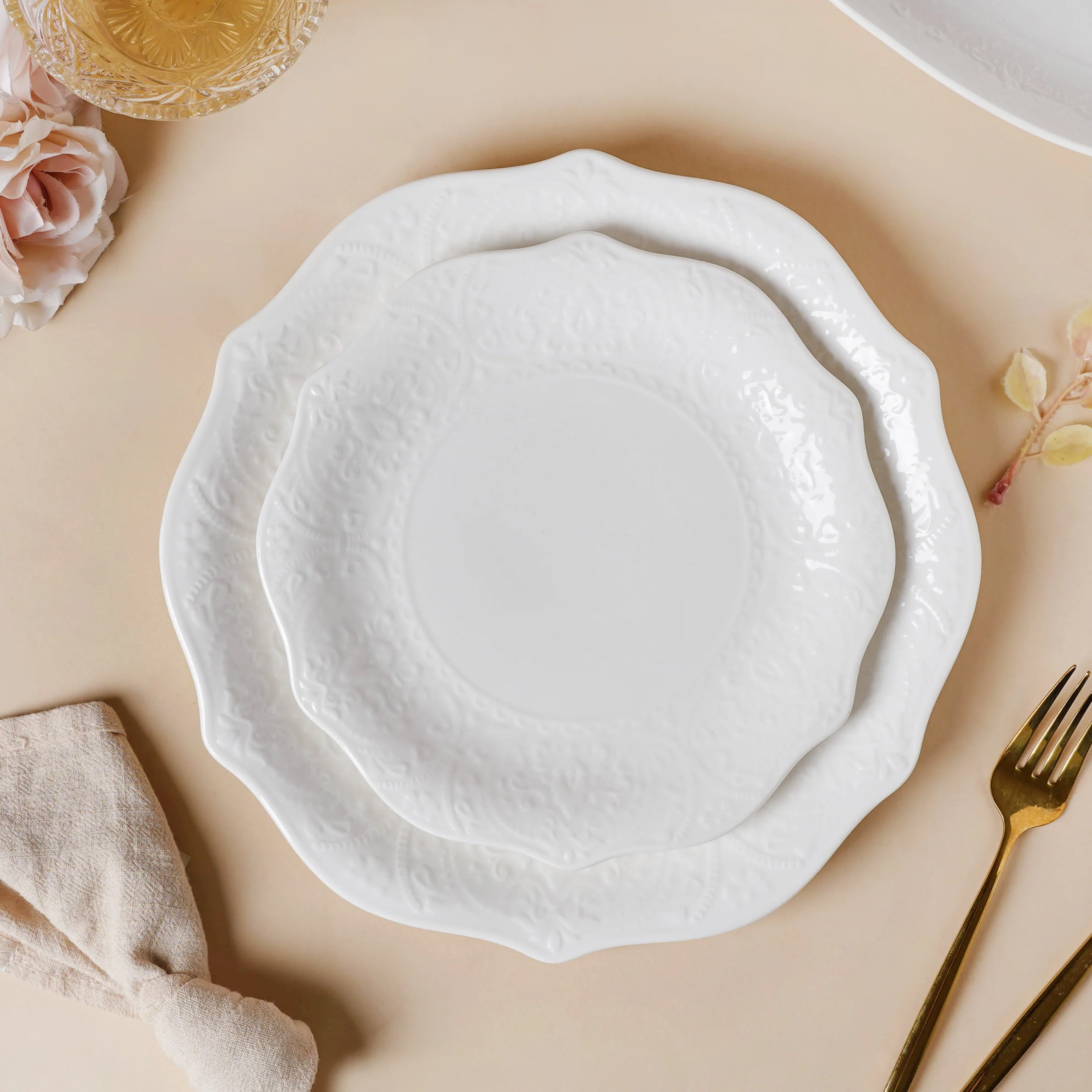 Serena Lily White Dinner Plate 10.5 Inch - Image 9