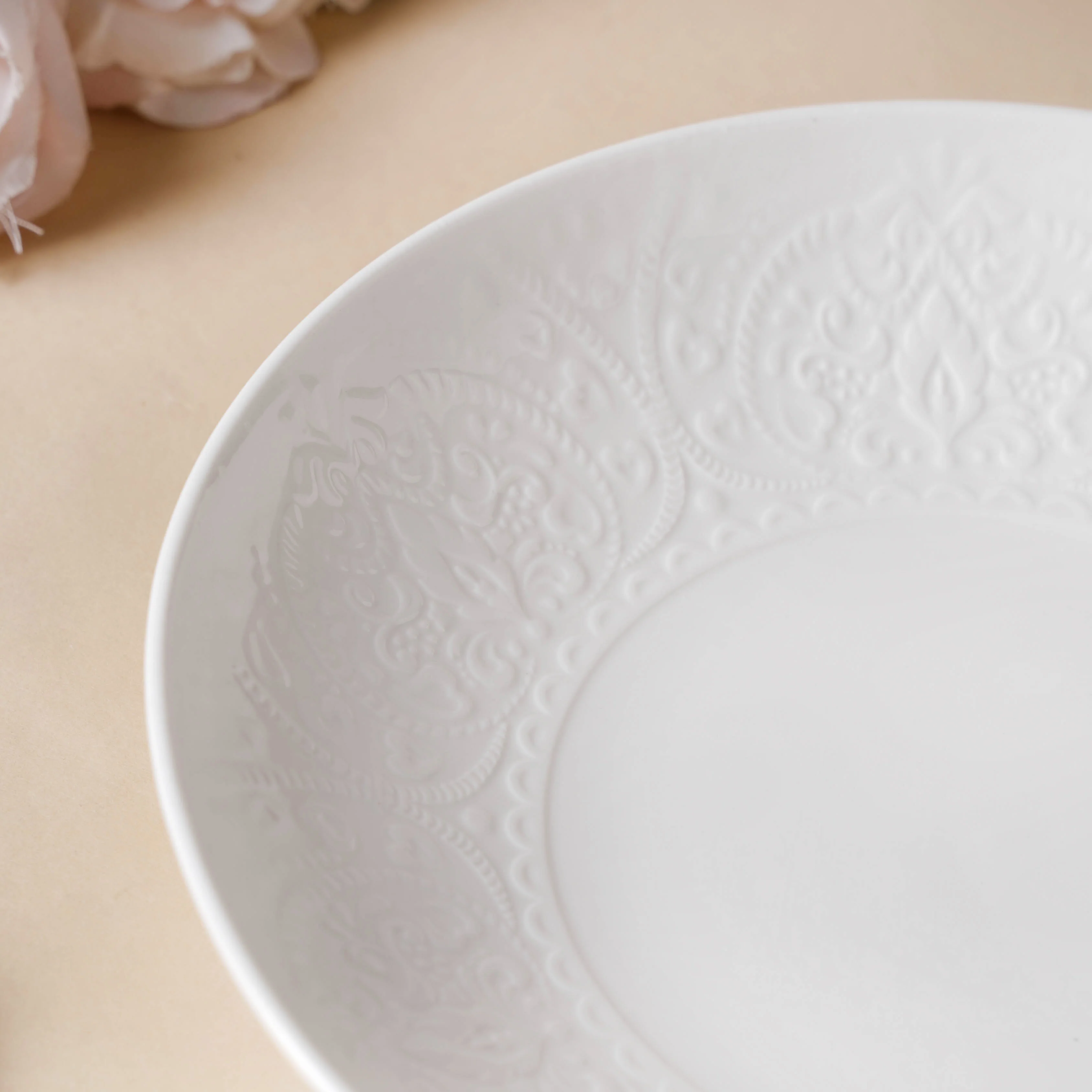 Serena Lily White Dinner Plate 9 Inch - Image 4