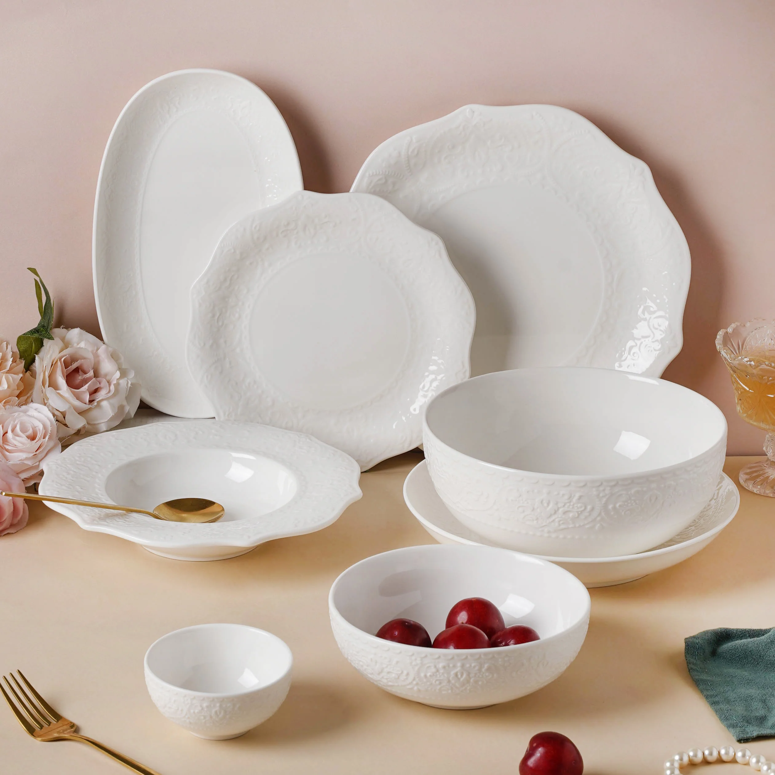 Serena Pearly White Snack Bowl 6 Inch 500 ml - Image 10