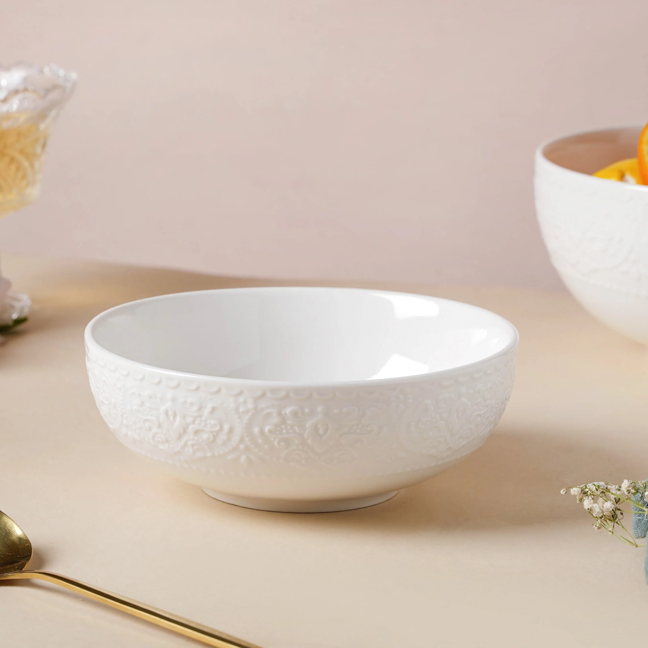 Serena Pearly White Snack Bowl 6 Inch 500 ml - Image 2