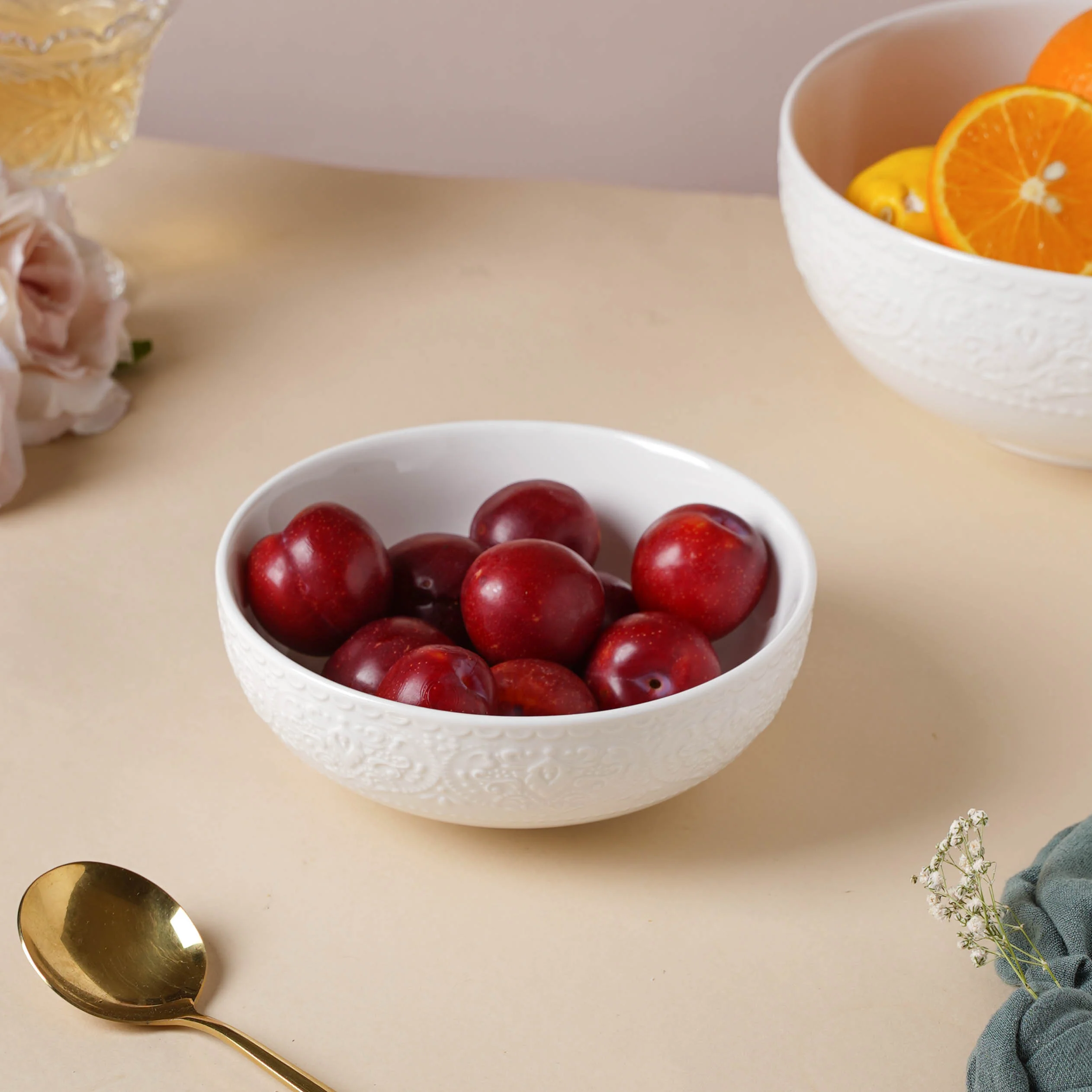 Serena Pearly White Snack Bowl 6 Inch 500 ml - Image 5
