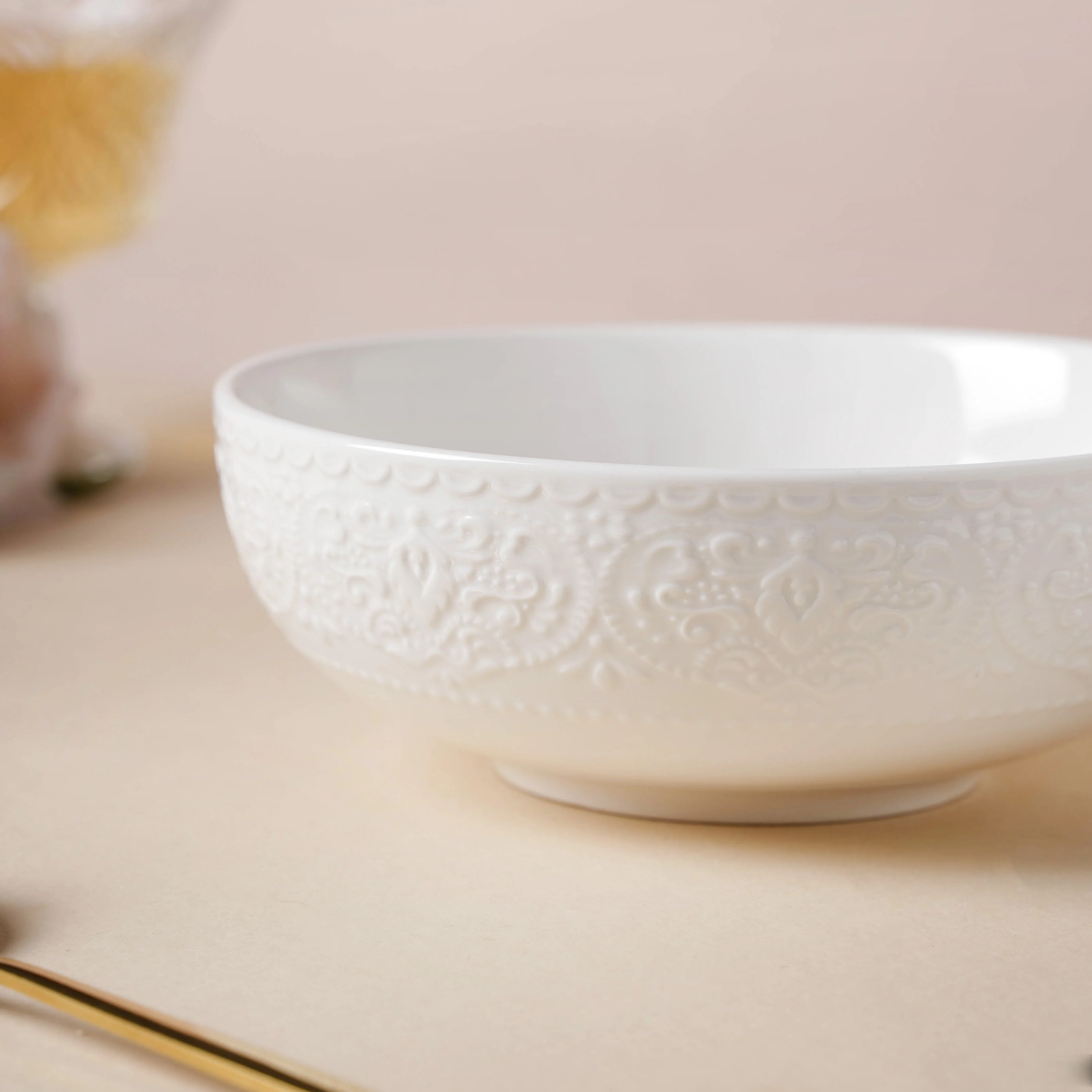 Serena Pearly White Snack Bowl 6 Inch 500 ml - Image 6