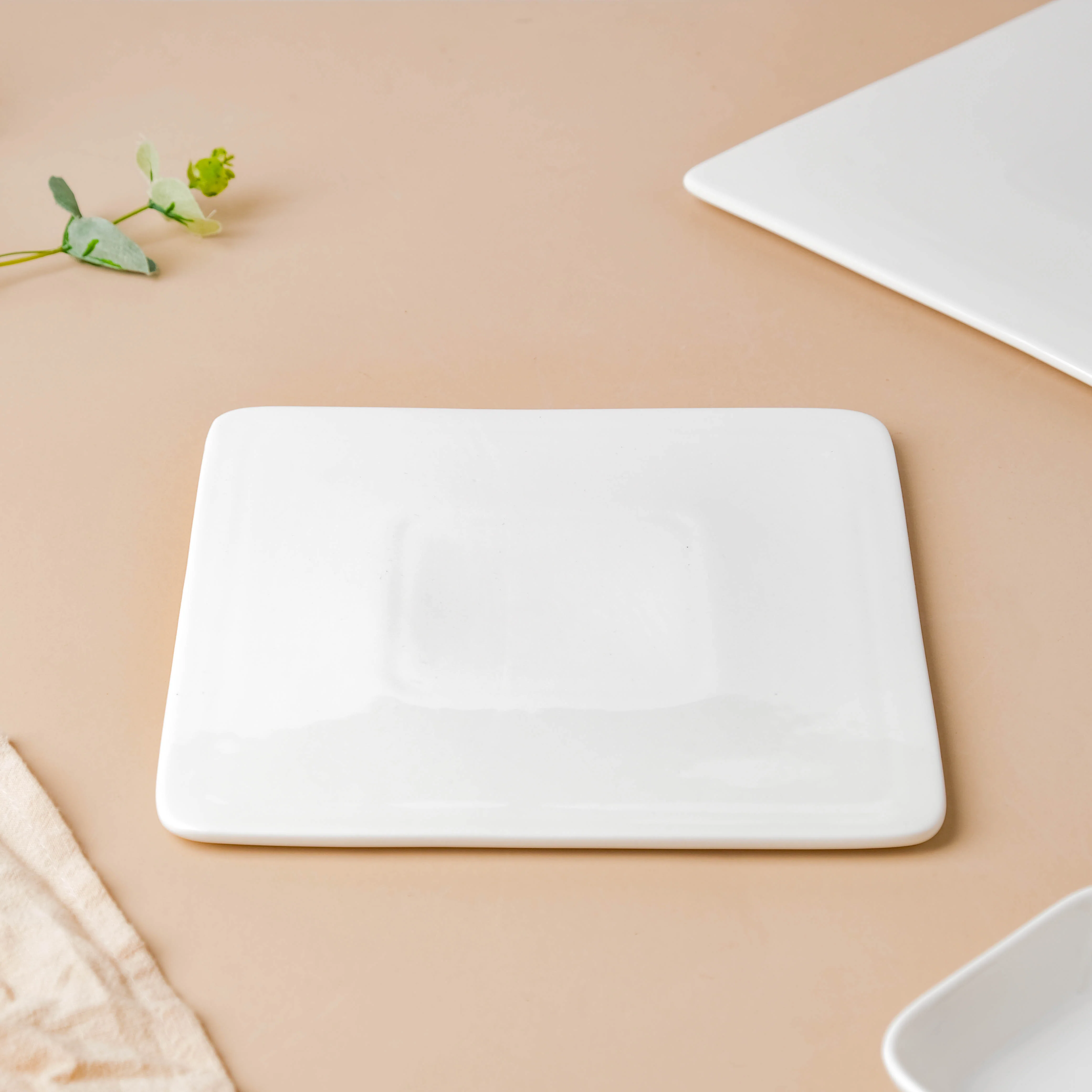 Serena Snowy White Square Platter Small - Image 5
