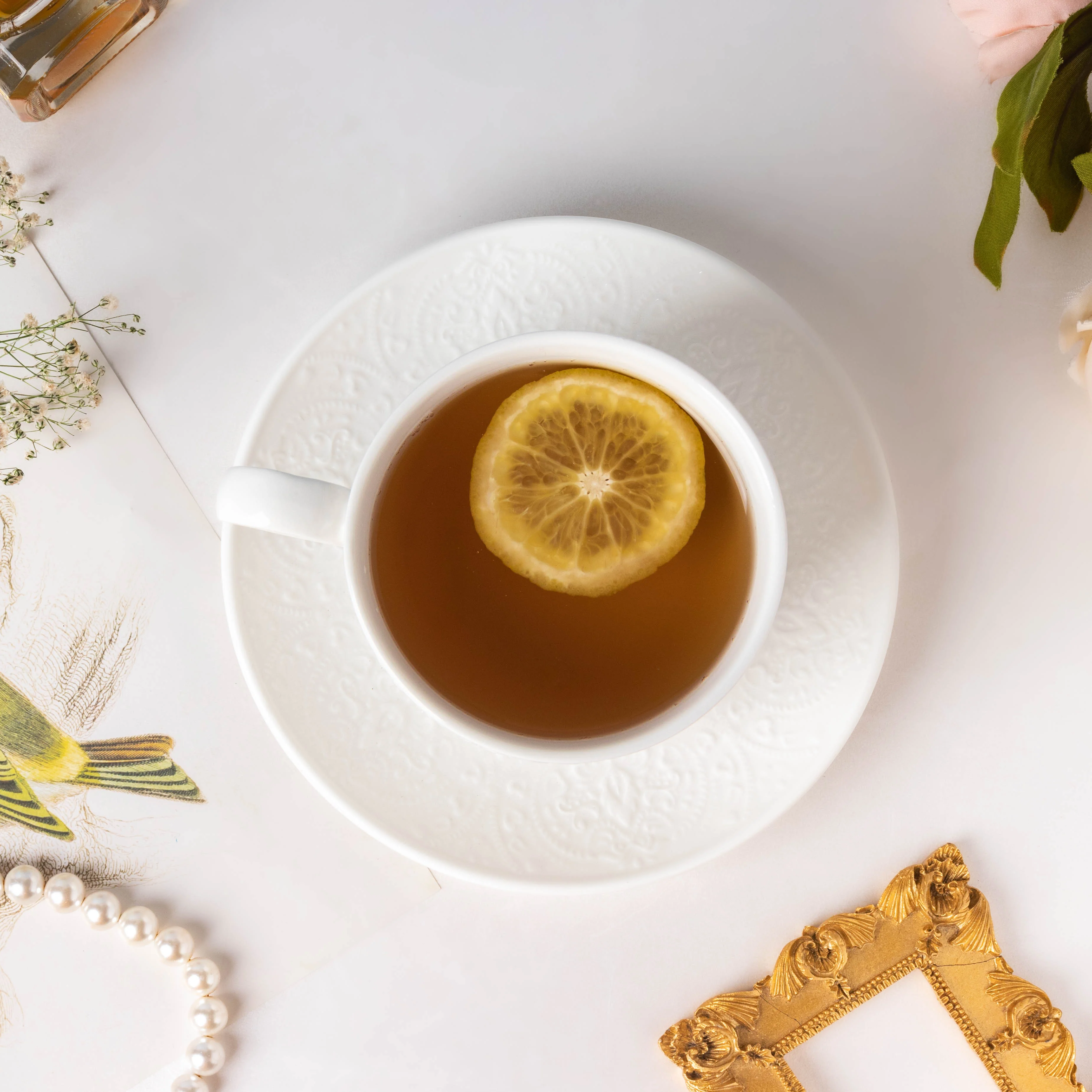 Serena White Truffle Cup and Saucer Set - Image 7