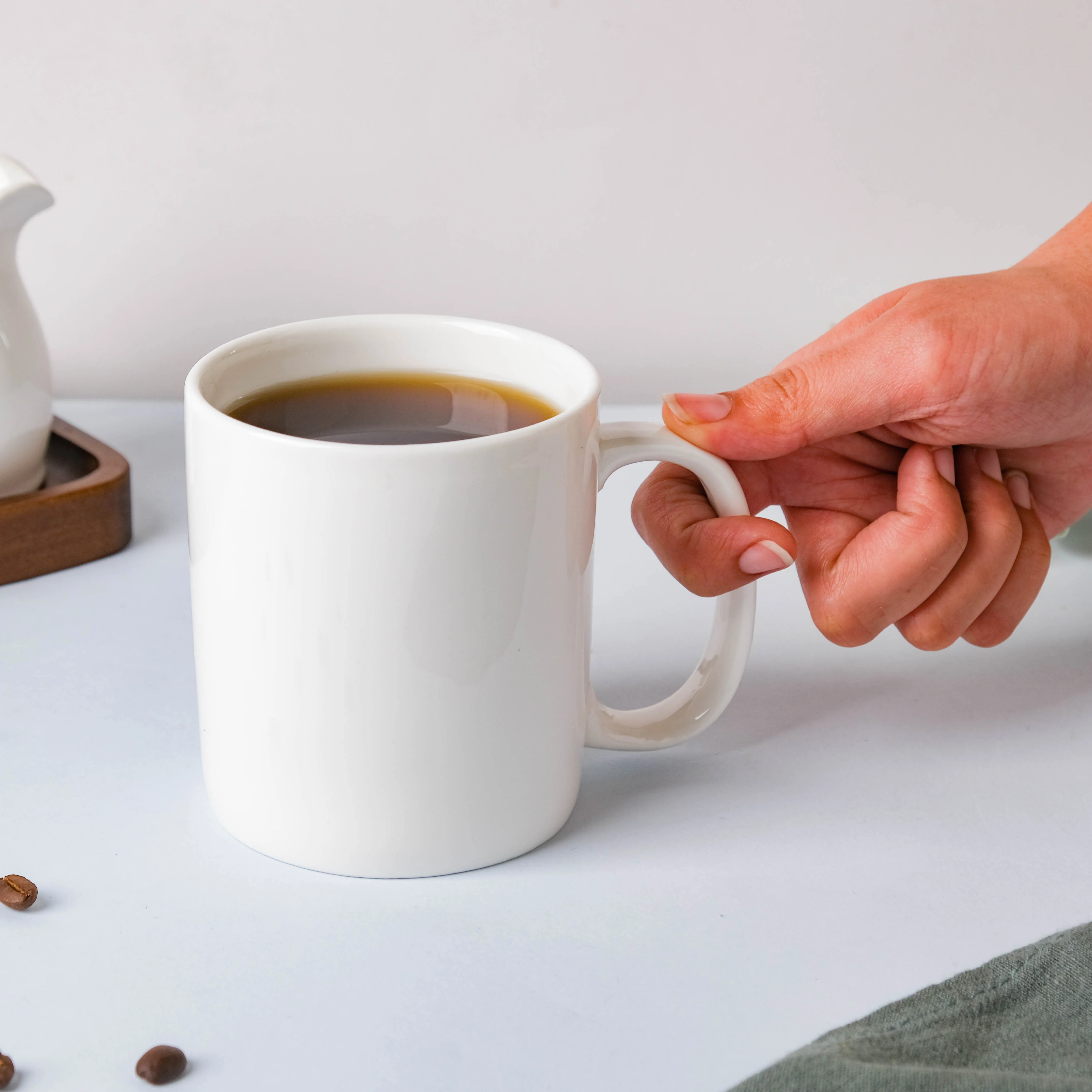 Serena White Truffle Mug 300 ml - Image 2