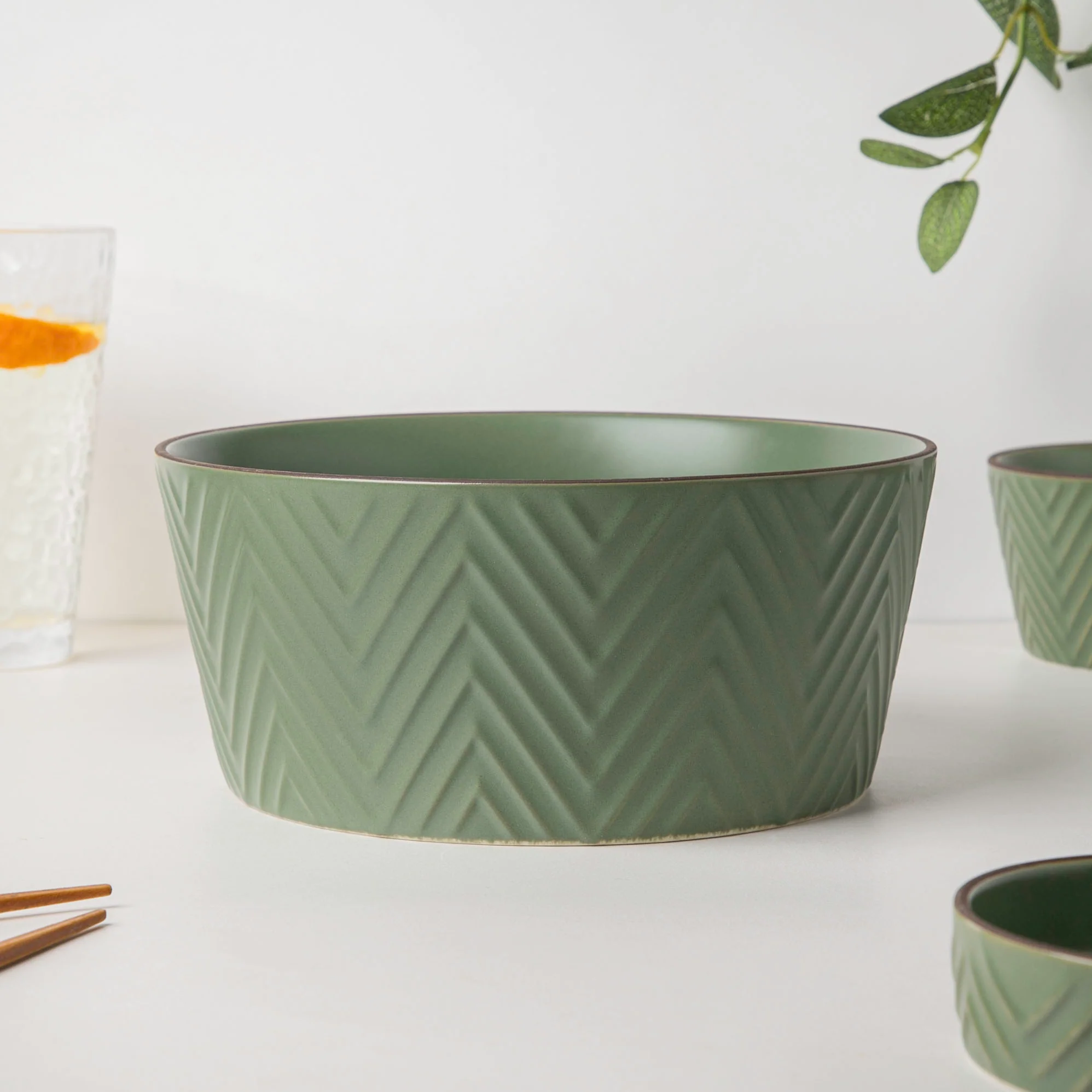 Serenity Green 36 Piece Dinner Set For 6 - Image 10