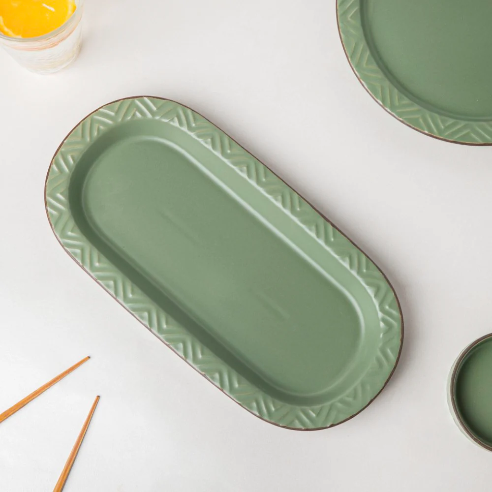 Serenity Green 36 Piece Dinner Set For 6 - Image 7
