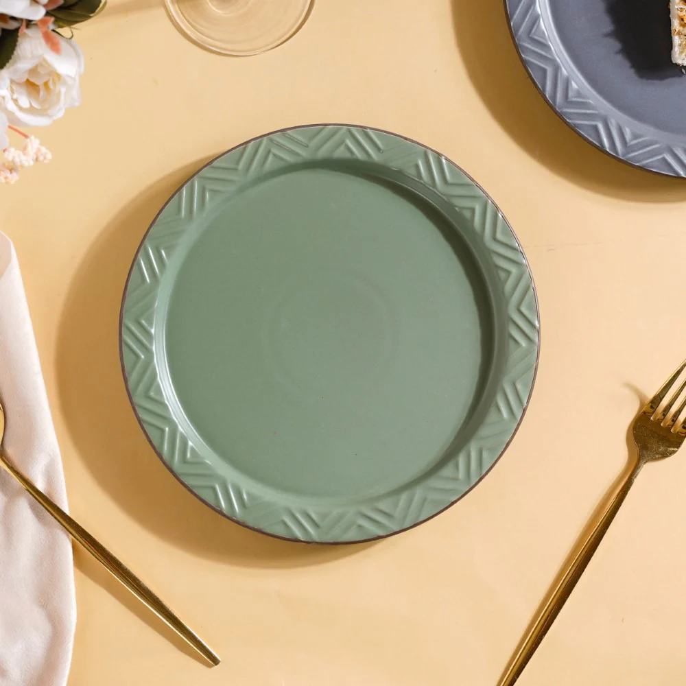 Serenity Snack Plate Green 8 Inch - Image 3
