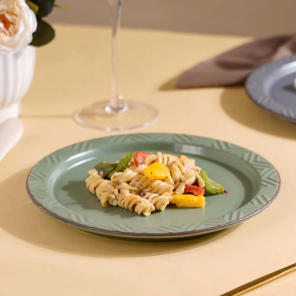 Serenity Snack Plate Green 8 Inch - Image 7