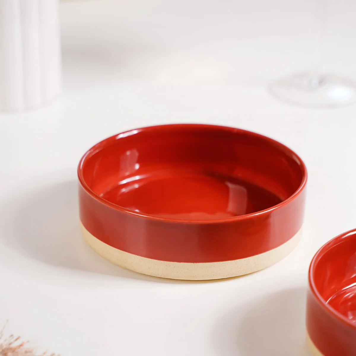 Serving Bowls Amber Clay Set Of 2 Small 500ml - Image 2