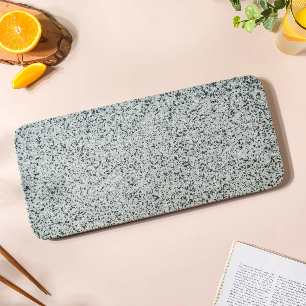 Sushi Serving Long Plate Grey Large 16.5 Inch - Image 3