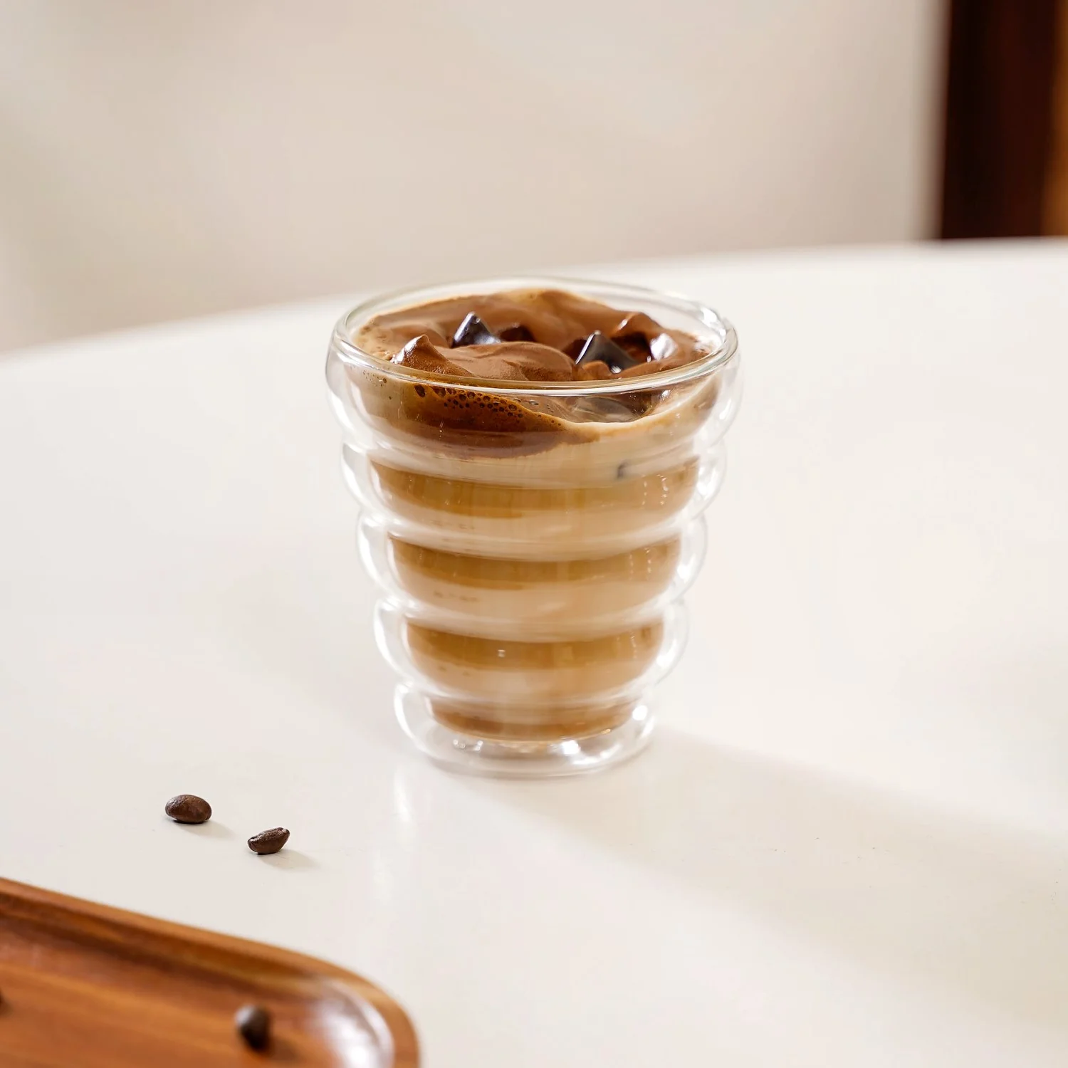 Set Of 2 Double Wall Glass Tumblers 300ml - Image 8
