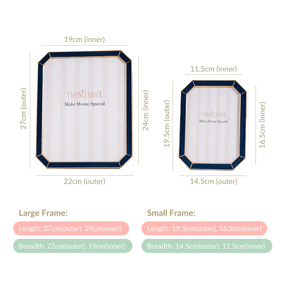 Set Of 2 Golden Rim Picture Frames - Image 5