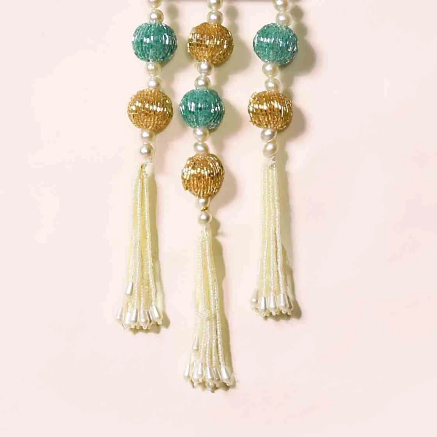 Set Of 2 Kamdhenu Pichwai Wall Decor With Tassels - Image 7