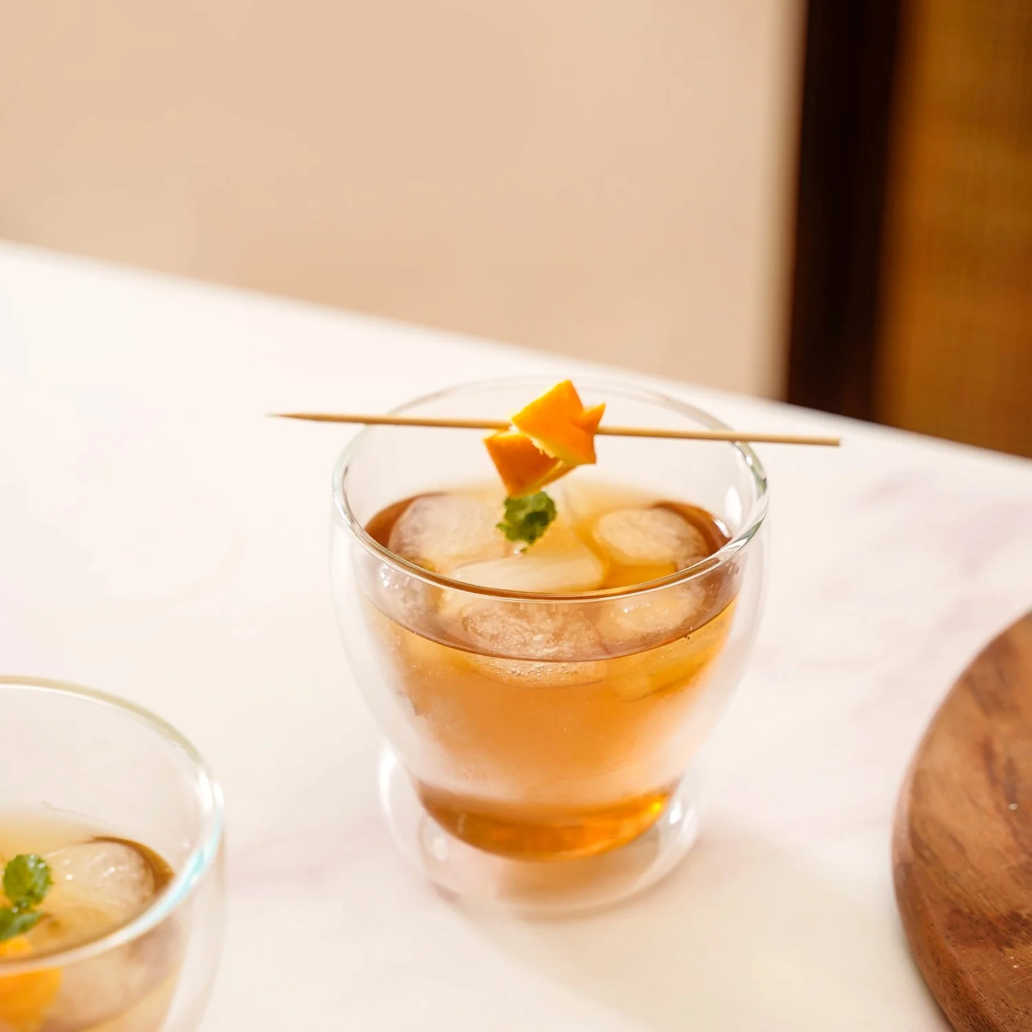 Set Of 2 Minimalist Chic Juice Glasses 325ml - Image 2