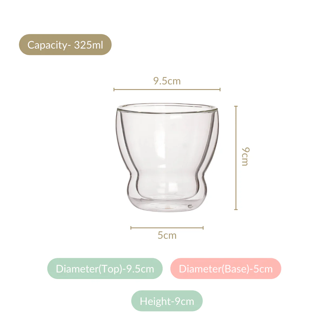 Set Of 2 Minimalist Chic Juice Glasses 325ml - Image 4