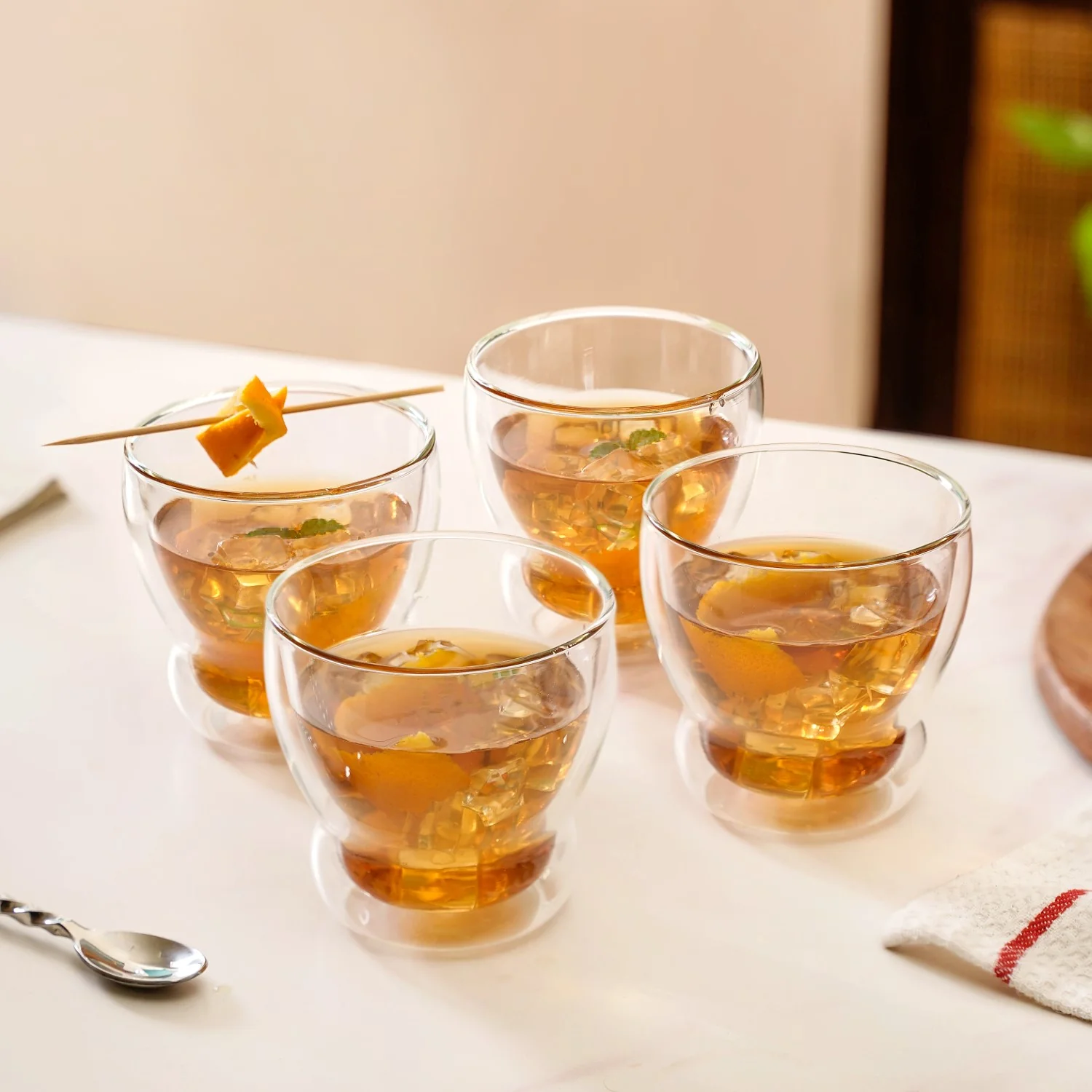 Set Of 2 Minimalist Chic Juice Glasses 325ml - Image 9