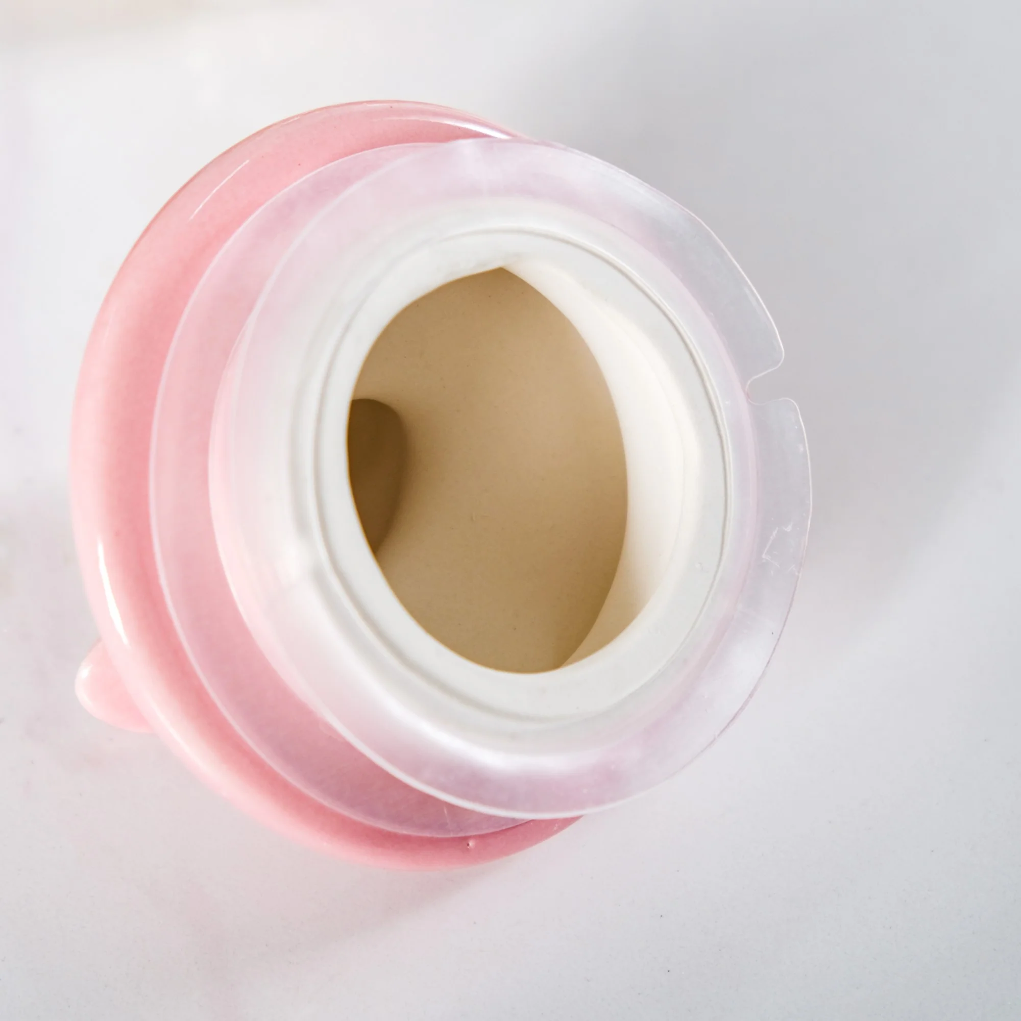 Set Of 2 Pink Bird Ceramic Lid Glass Storage Jar 1000ml - Image 7