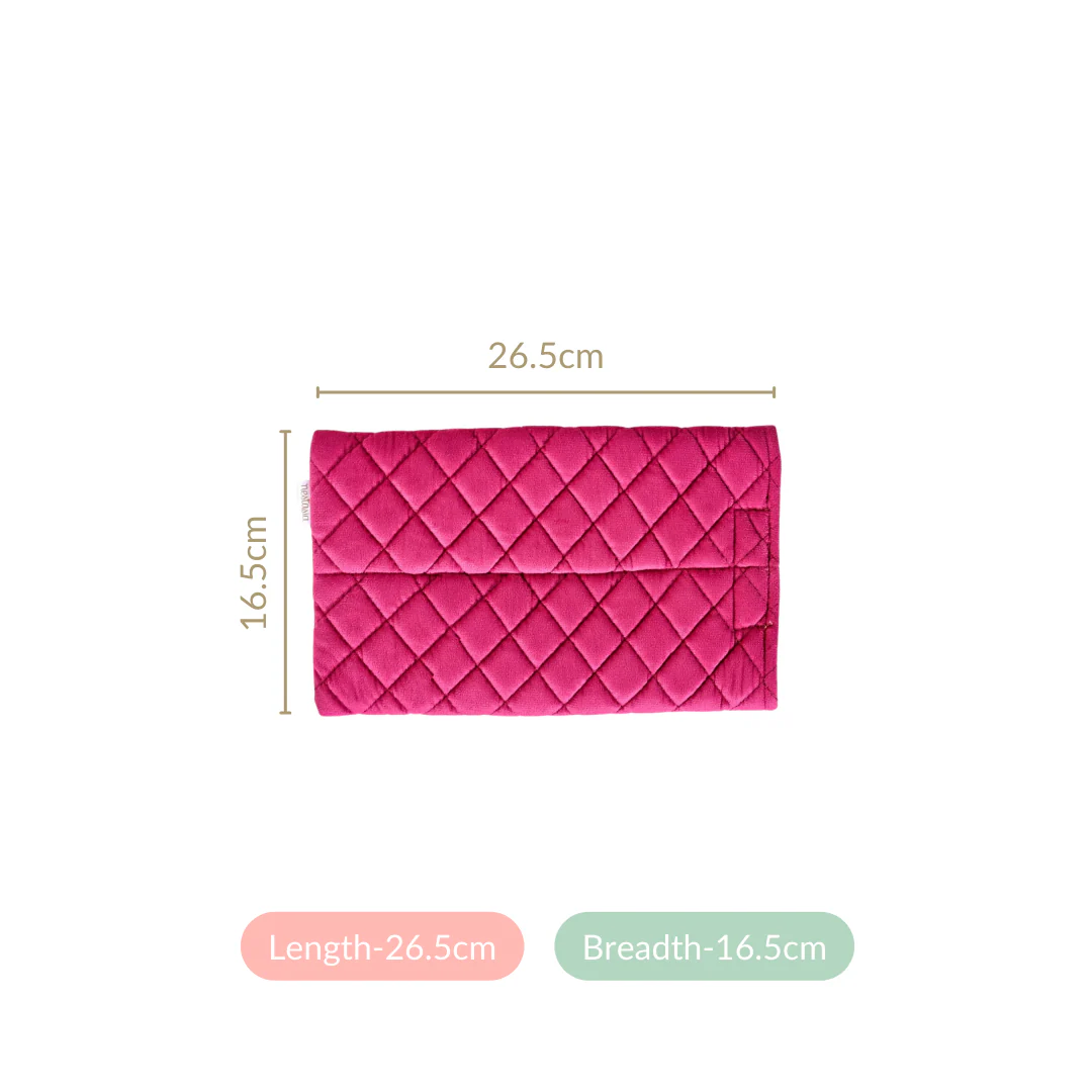 Set Of 2 Quilted Velvet Tissue Holders For Cars - Image 4