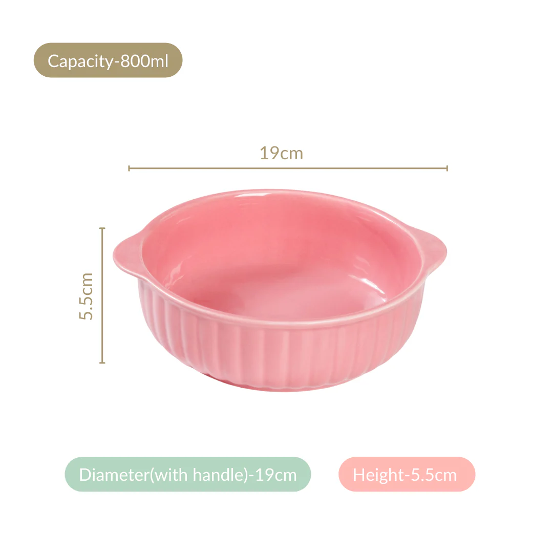 Set Of 2 Reeded Serving Dishes 800ml - Image 4