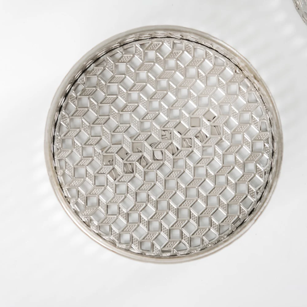 Set Of 2 Round Gift Box Silver - Image 14