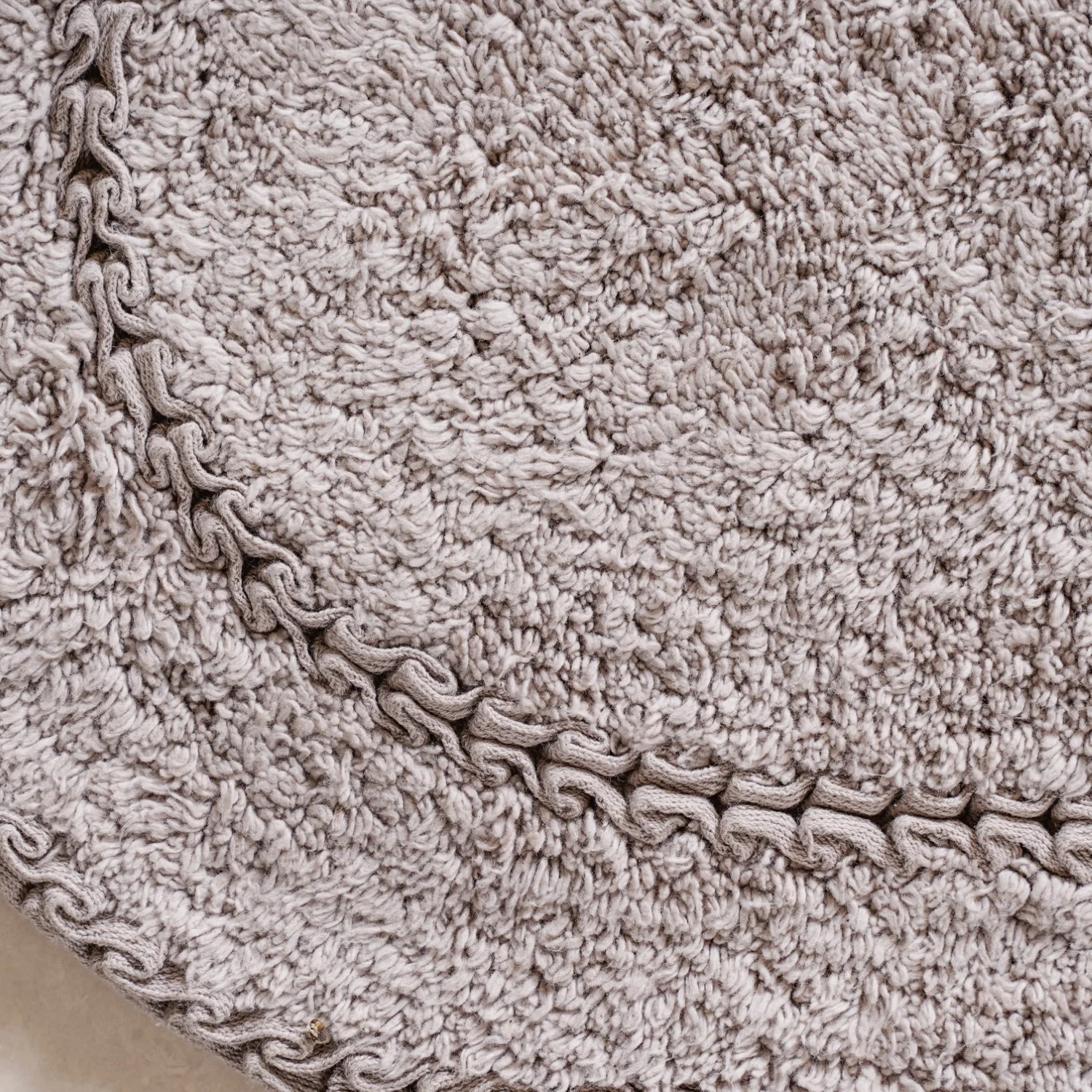 Set Of 2 Slubbed Cotton Anti Slip Bathroom Mat 24x16 Inch - Image 6
