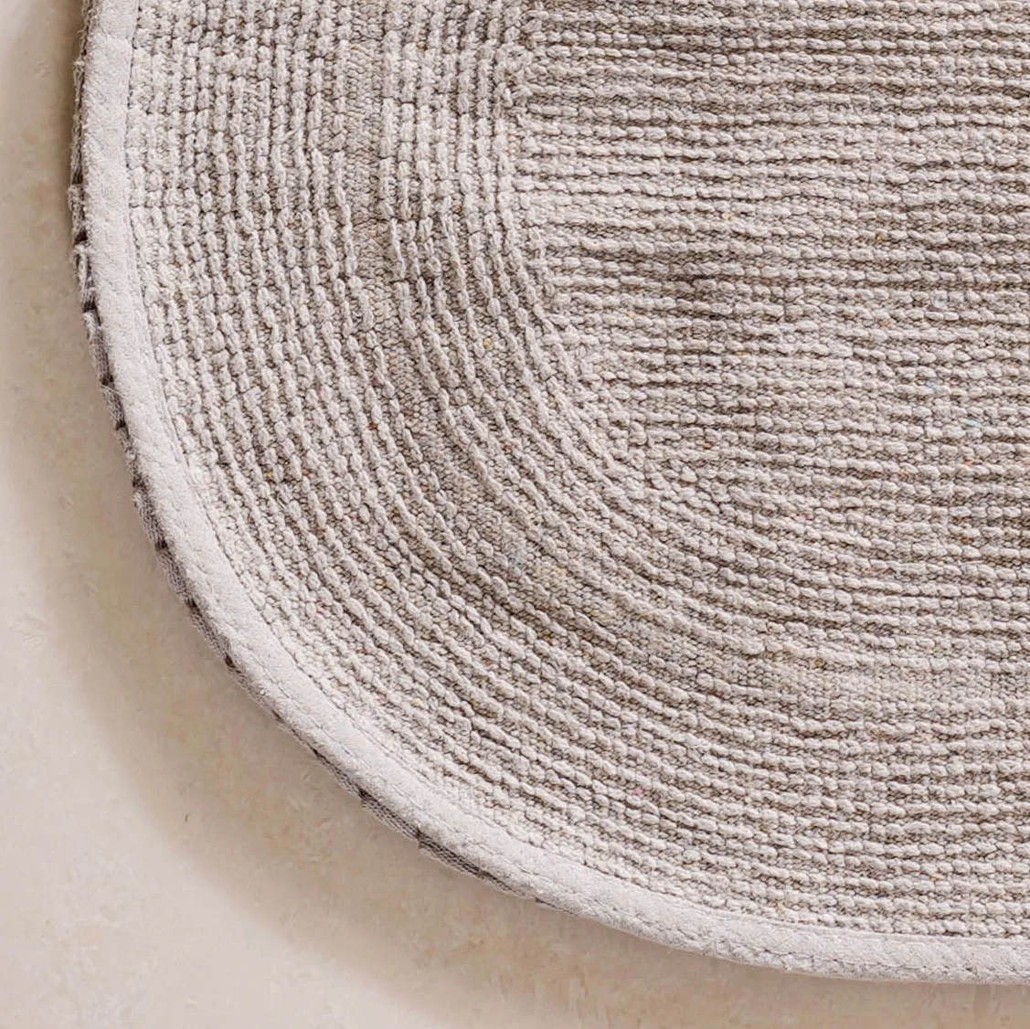 Set Of 2 Slubbed Cotton Anti Slip Bathroom Mat 24x16 Inch - Image 7