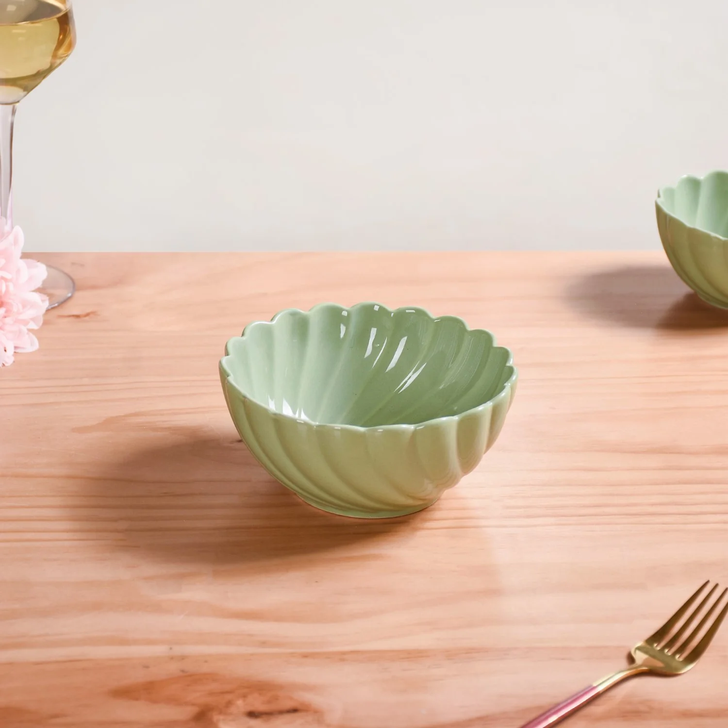 Set Of 2 Solid Ceramic Serving Bowls Lao Luxury 850ml - Image 8