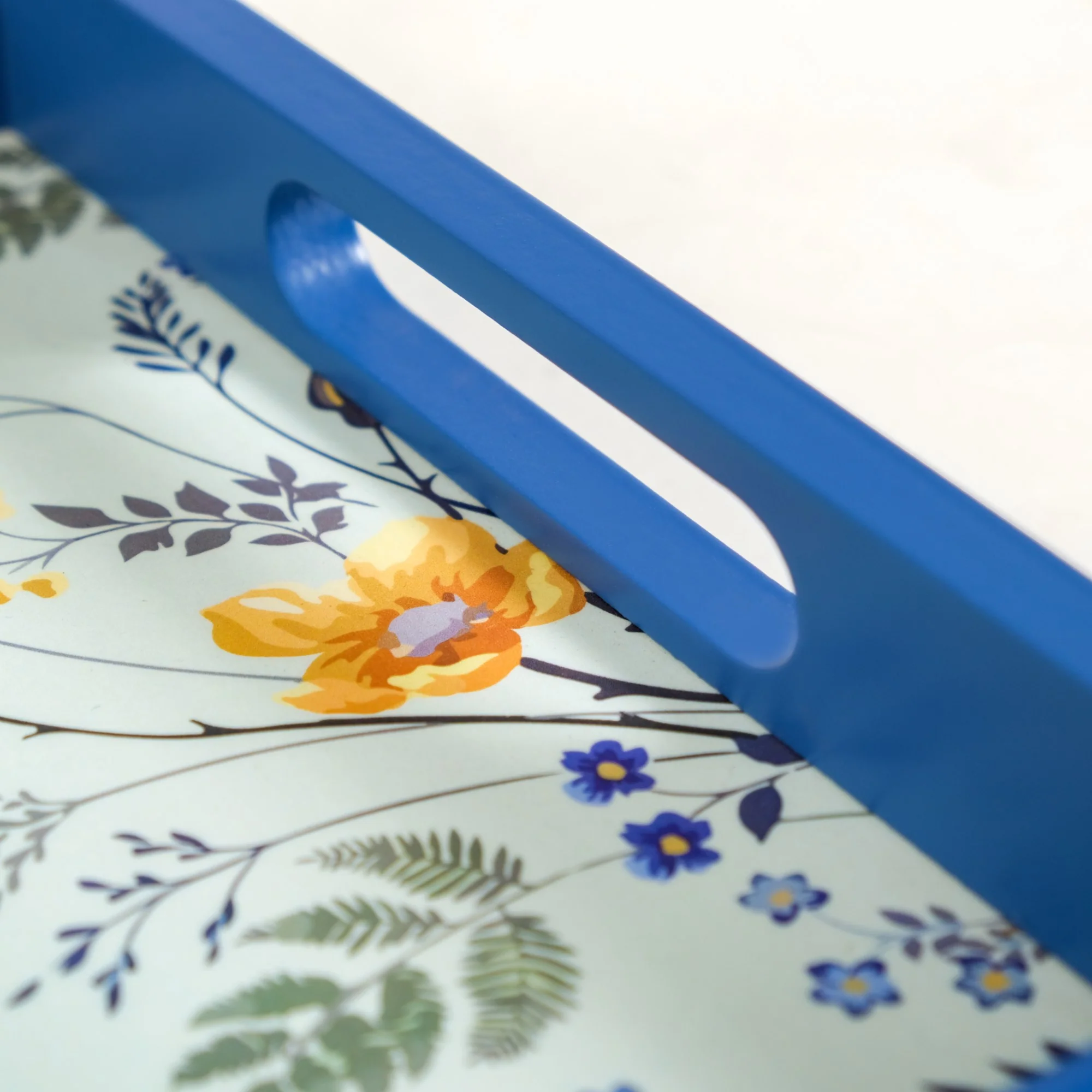 Set Of 3 Flower Field Wooden Serving Trays - Image 8