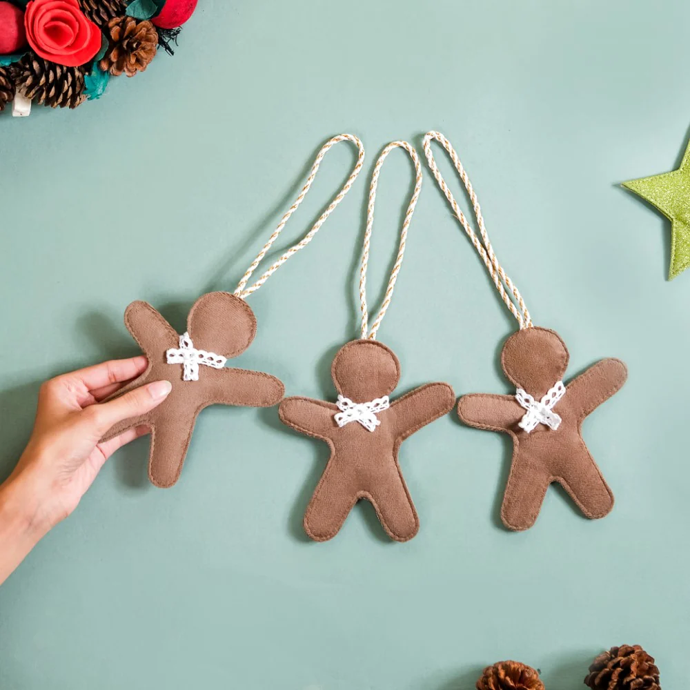 Set Of 3 Gingerbread Man Wall Hanging - Image 2