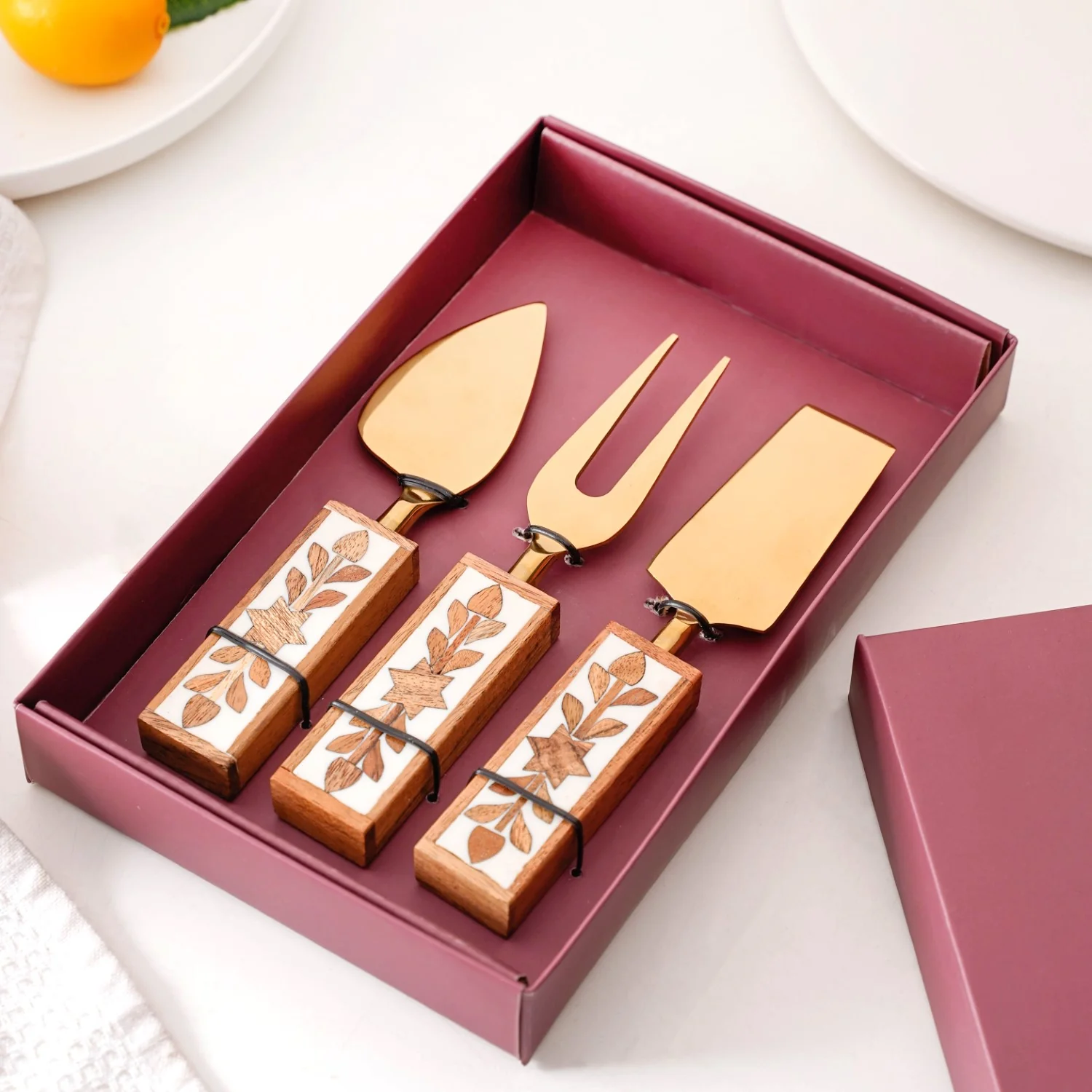 Set Of 3 Gourmet Cheese Knives - Image 2
