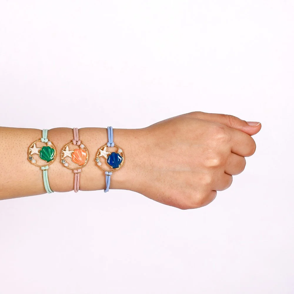 Set Of 3 Oyster Charm Bracelet For Women - Image 3