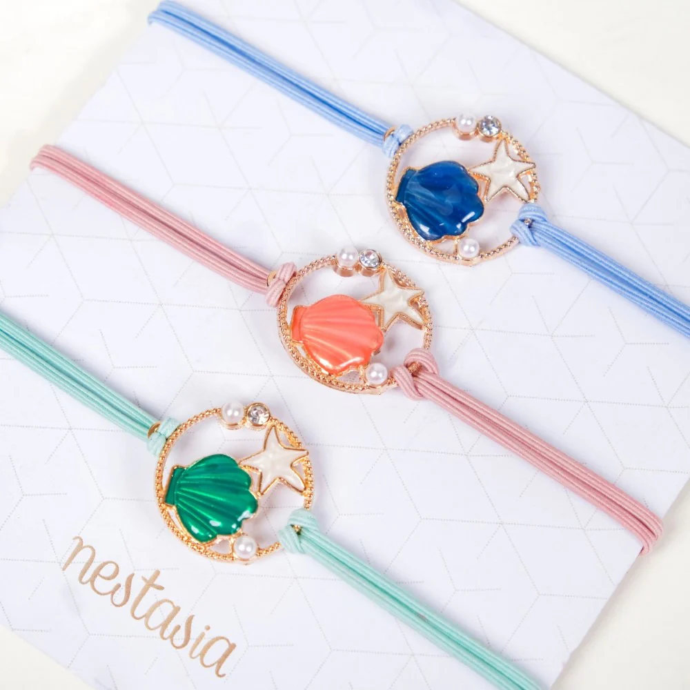 Set Of 3 Oyster Charm Bracelet For Women - Image 4