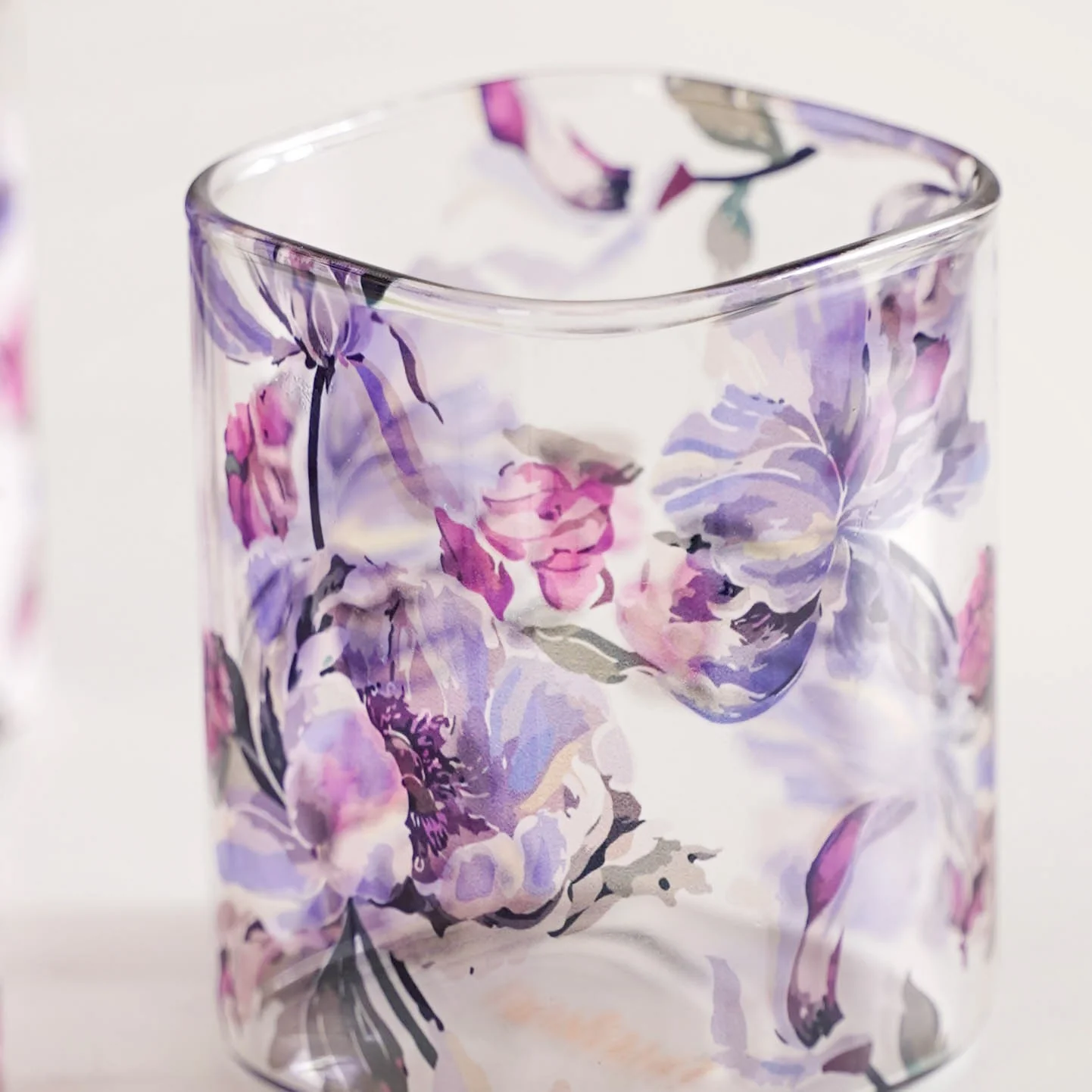 Set Of 4 Camellia Borosilicate Glass Tumbler 230ml - Image 8
