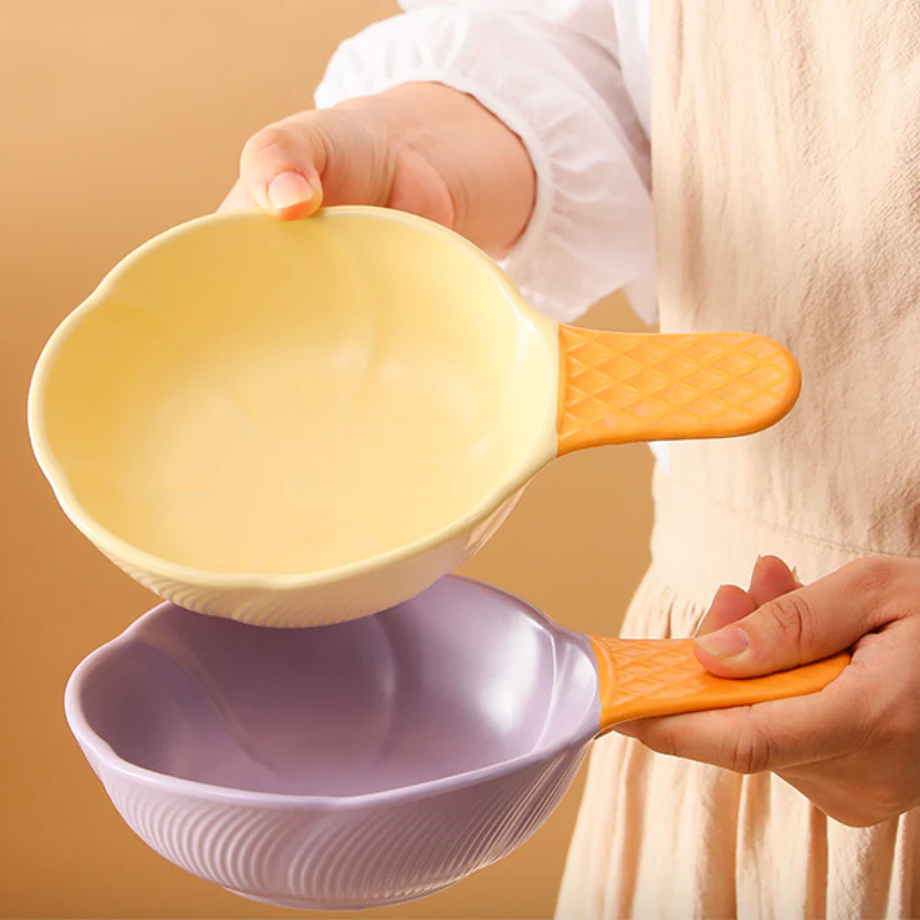 Set Of 4 Ceramic Ice Cream Bowls 400ml - Image 6