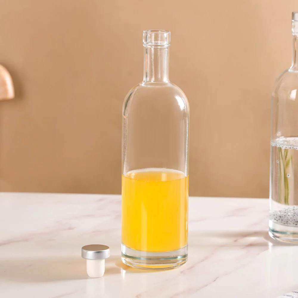 Set Of 4 Glass Water Bottle With Stopper 500ml - Image 11