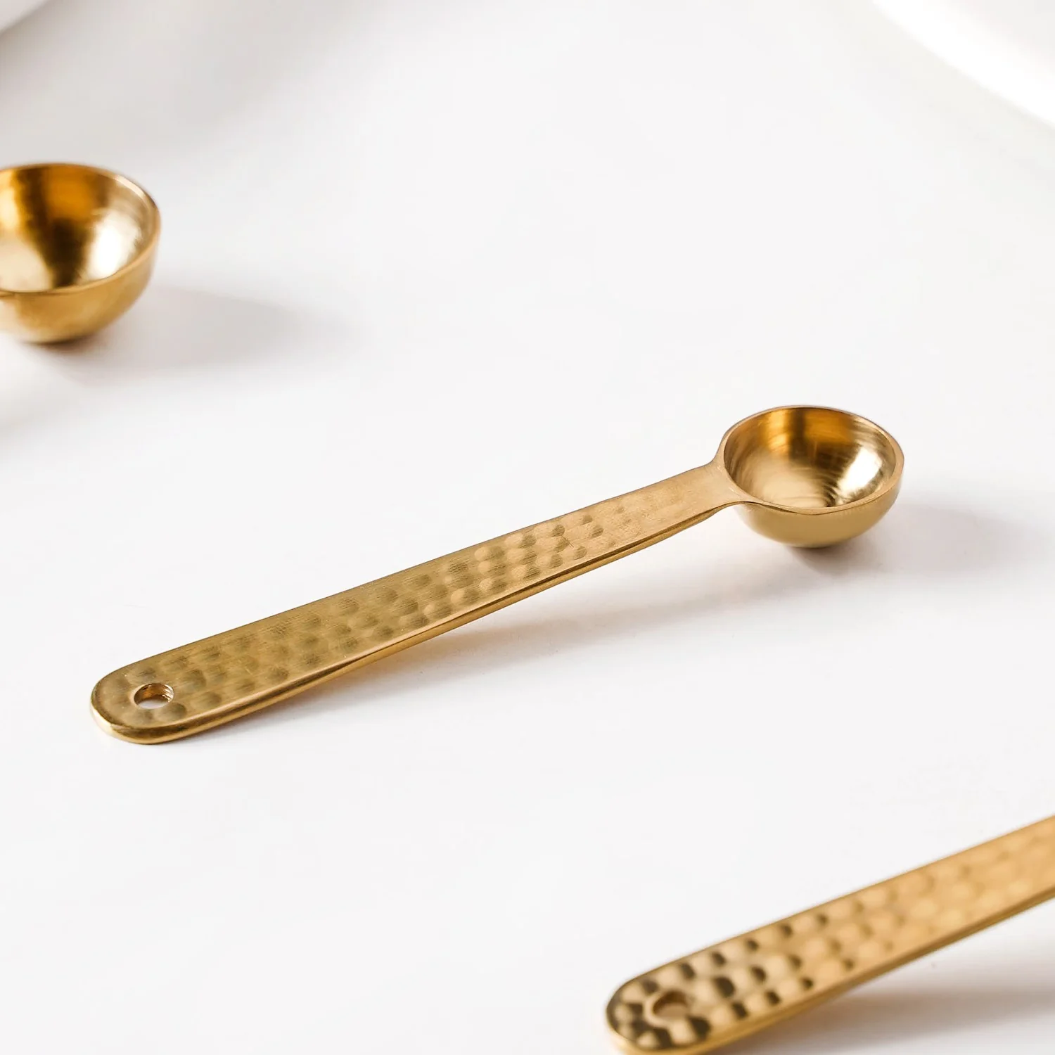 Set Of 4 Gold Measuring Spoons - Image 8