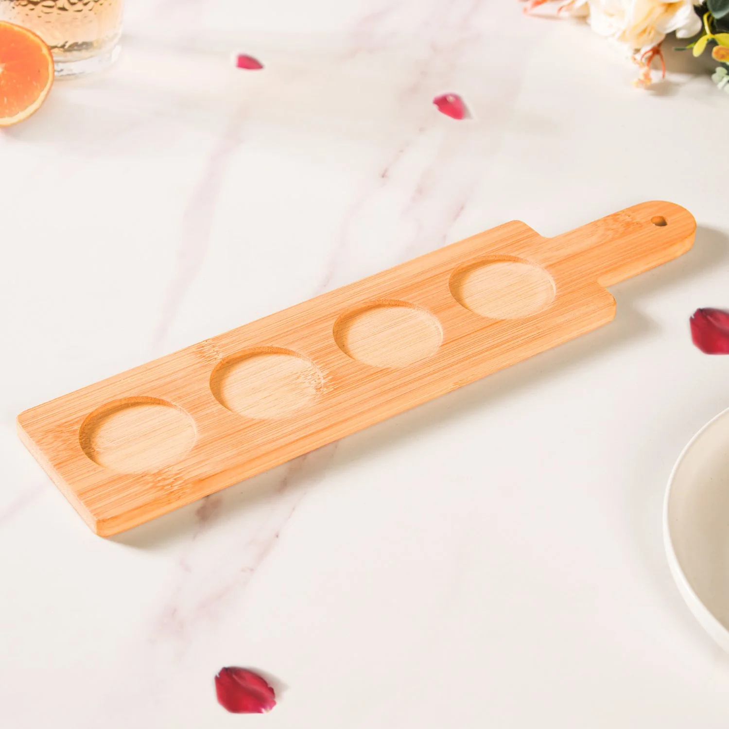Set Of 4 Shot Glasses With Wooden Tray 100ml - Image 8