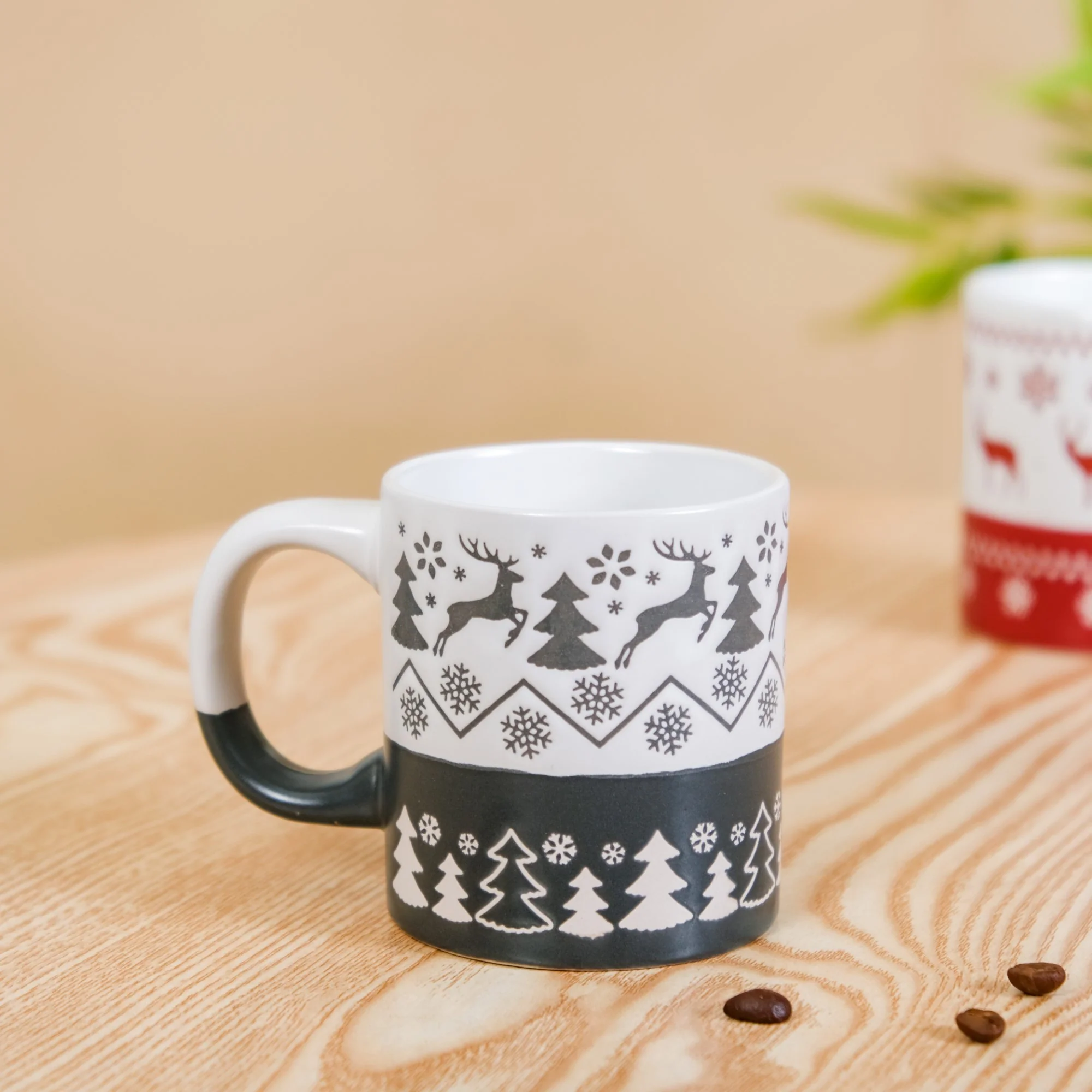 Set Of 4 Winter Wonderland Ceramic Coffee Mug 250ml - Image 8