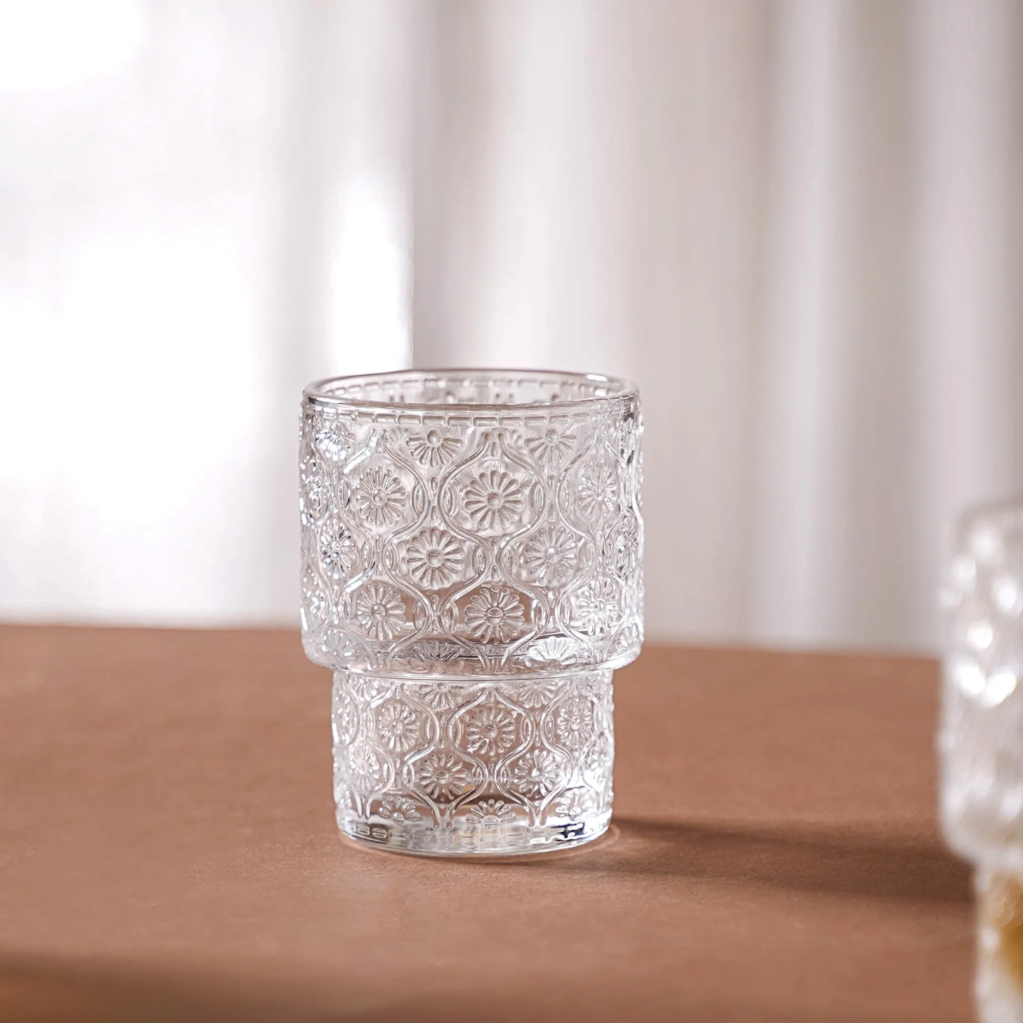 Set of 6 Floral Drinking Glass Tumblers - Image 8
