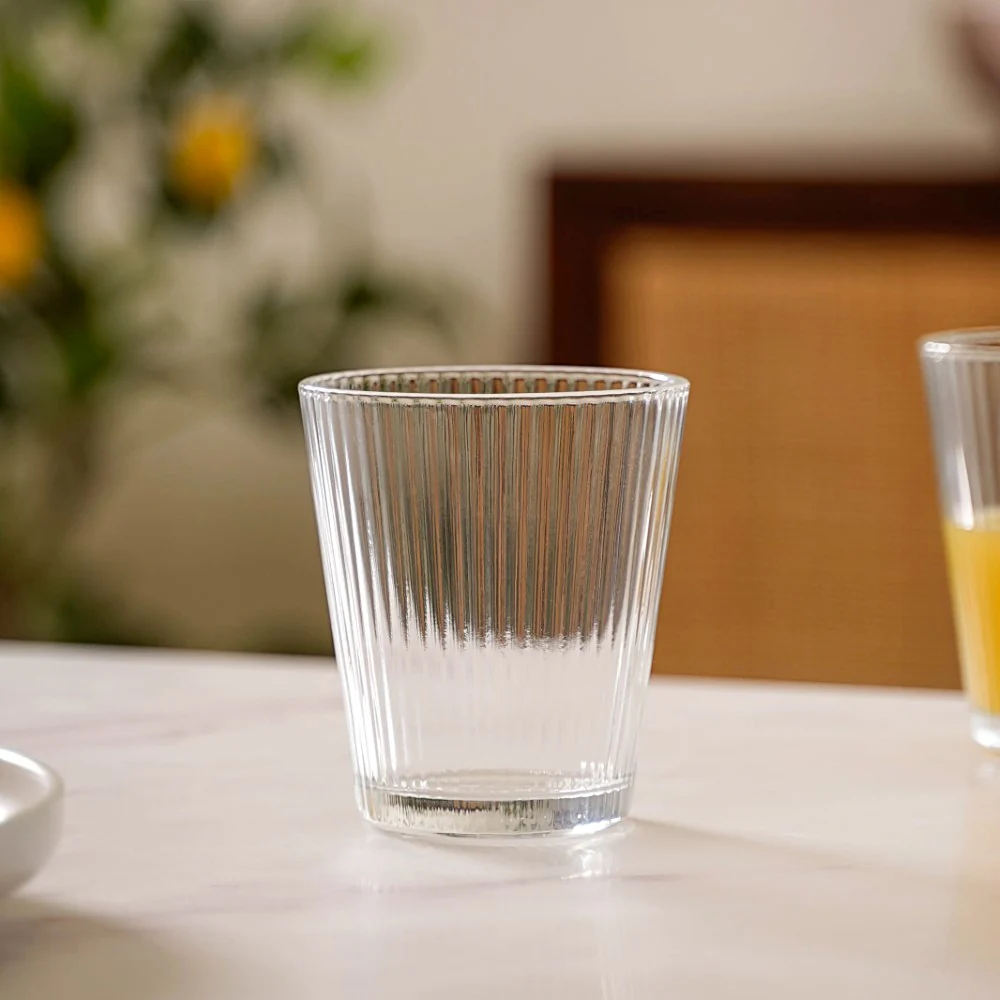 Set Of 6 Fluted Glass Tumbler 260ml - Image 5