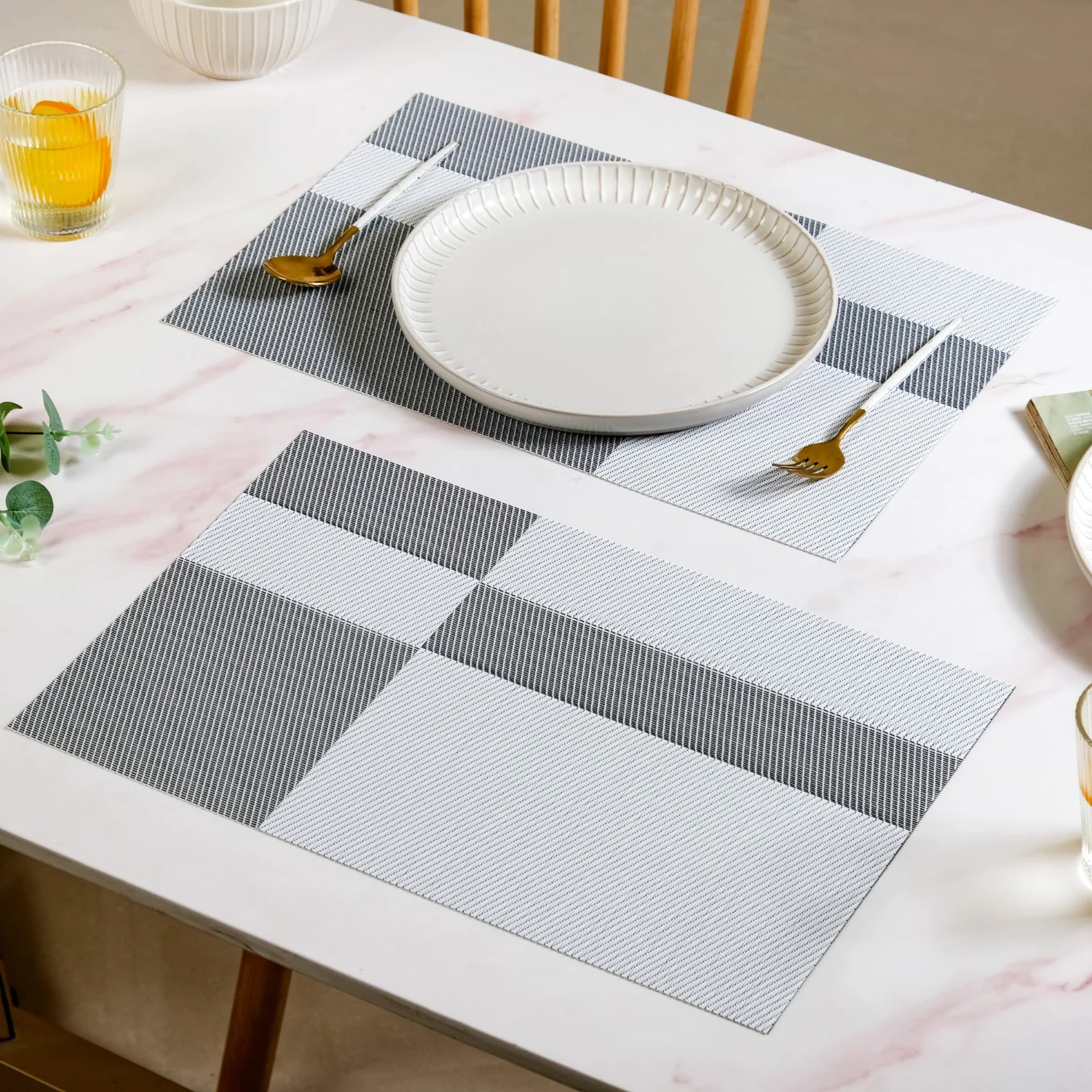 Set Of 6 Light Grey Table Mat - Image 8