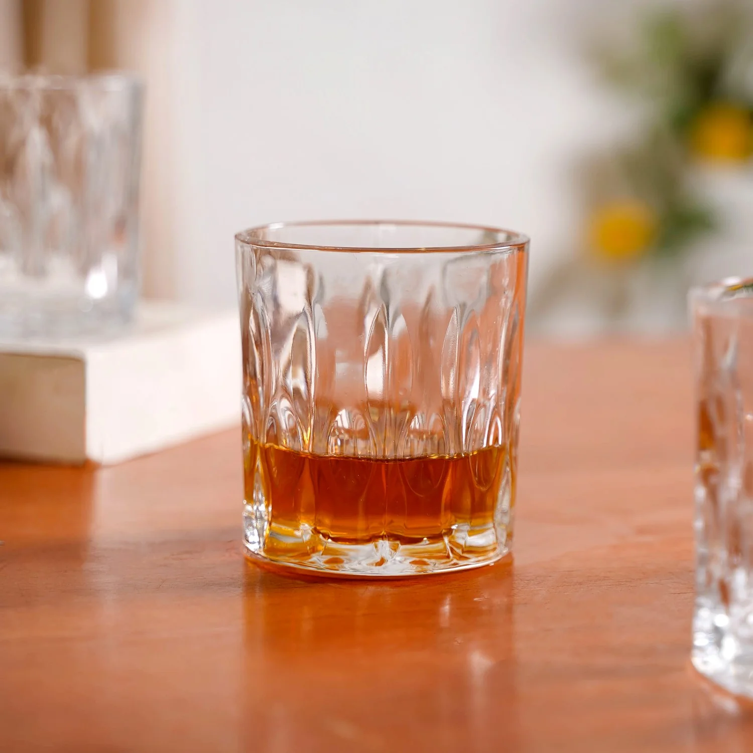 Set Of 6 Luxury Engraved Whiskey Scotch Glass 230ml - Image 9