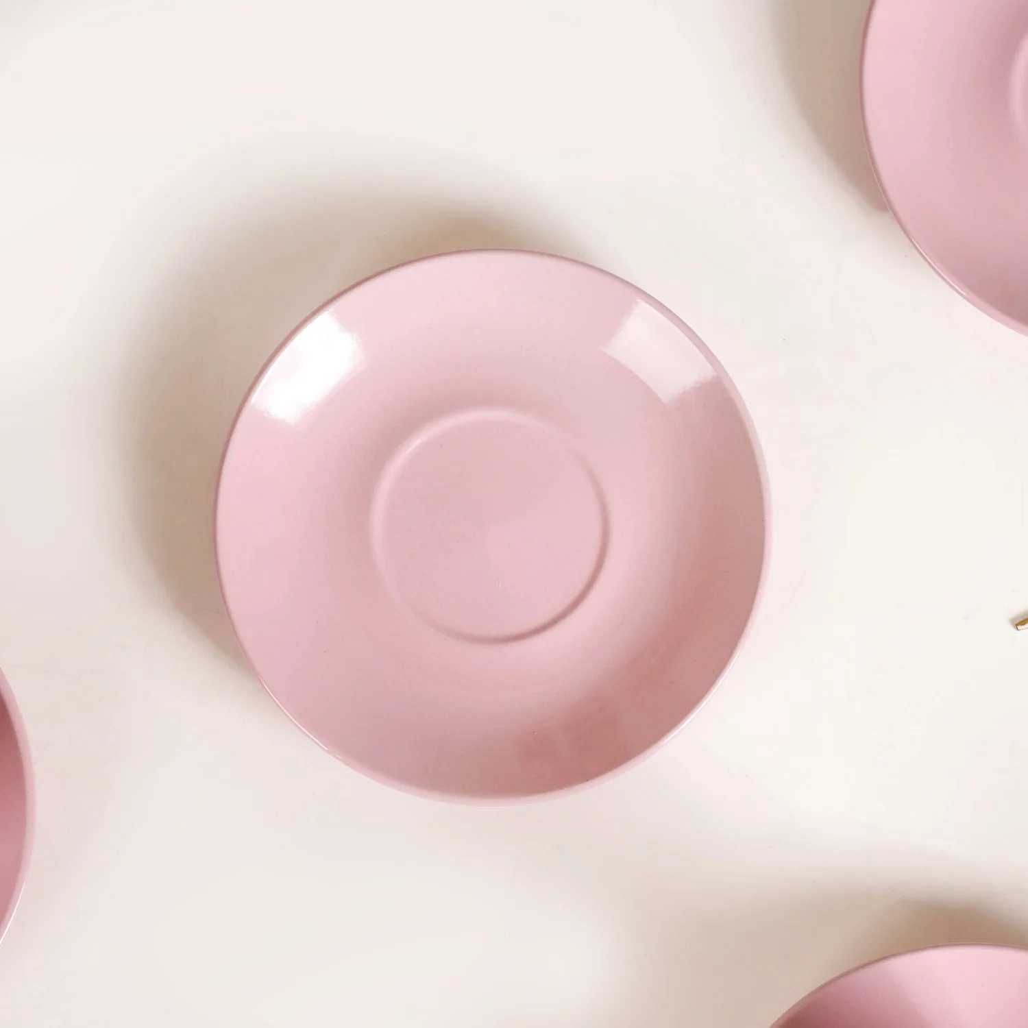 Set Of 6 Pink Tara Ceramic Tea Cup And Saucer 225ml - Image 8
