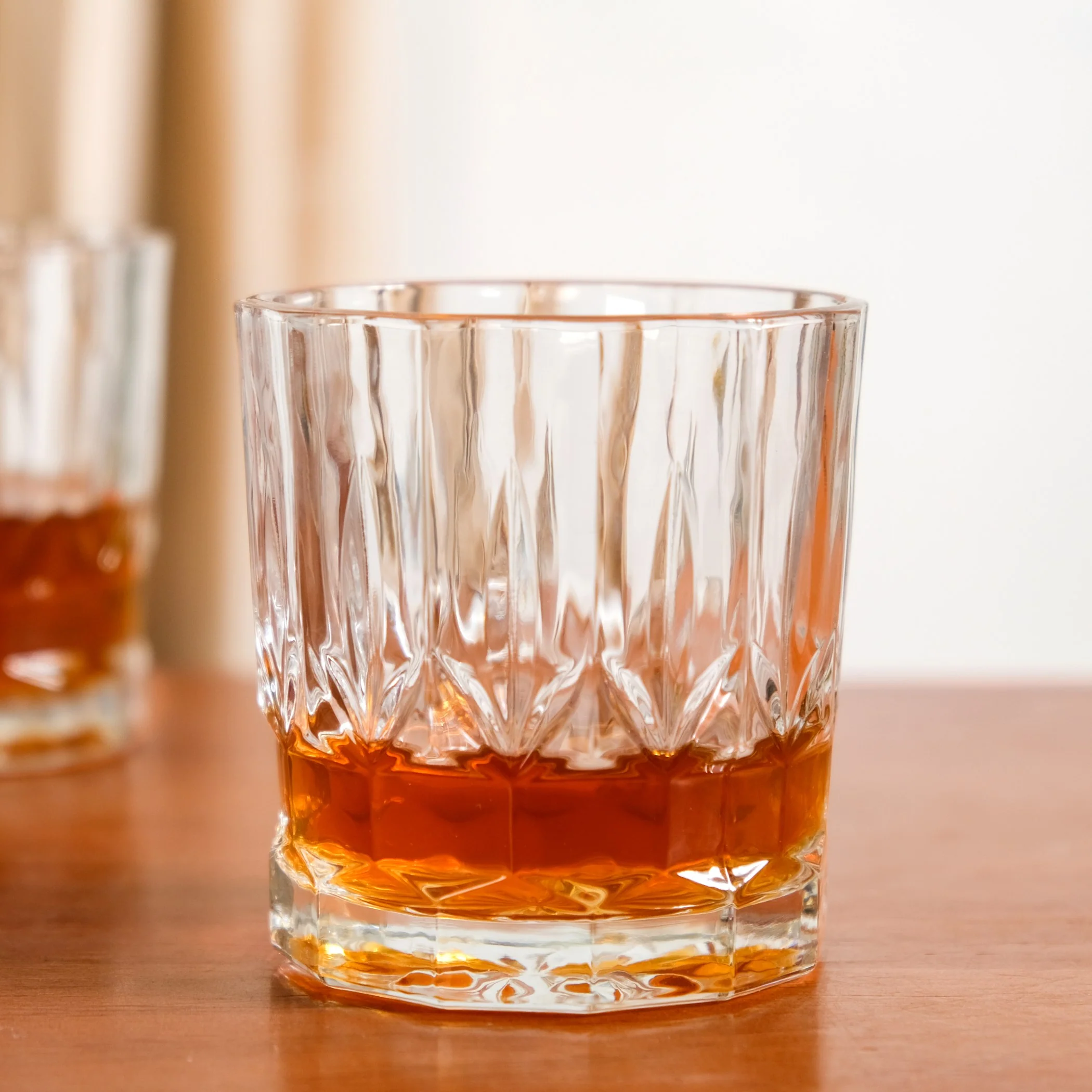 Set Of 6 Vintage Old Fashioned Whiskey Glasses 230ml - Image 7