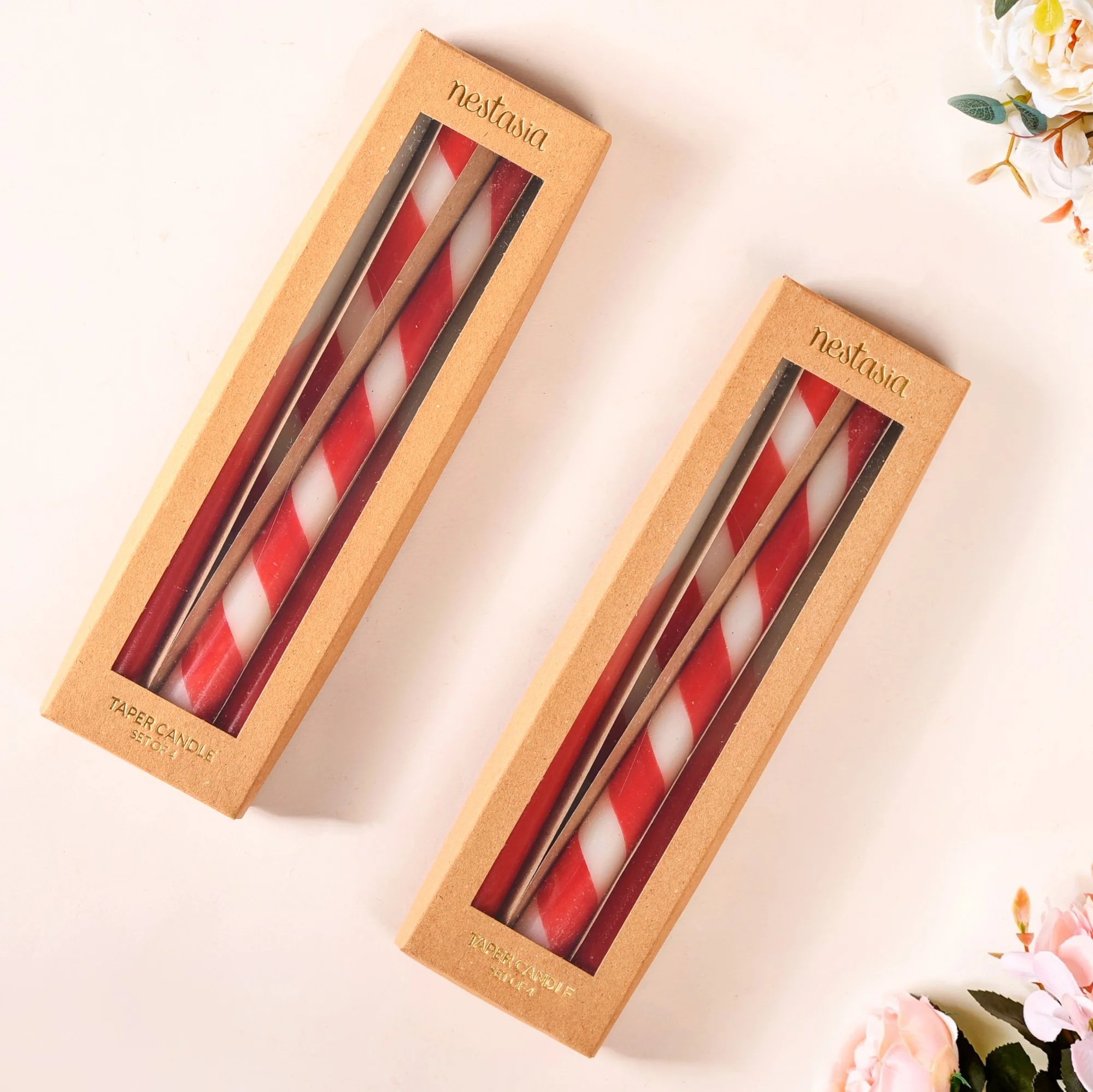 Set Of 8 Ombre And Spiral Taper Candles - Image 6